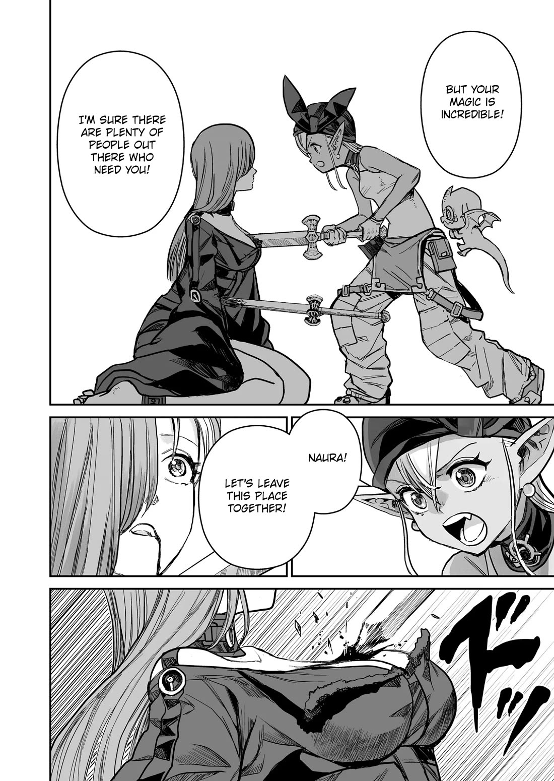Abandoned: The Hero Who's So Strong He Breaks Every Weapon and the Elf Weaponsmith Chapter 9 page 8 - Chapter 9: Aether Found