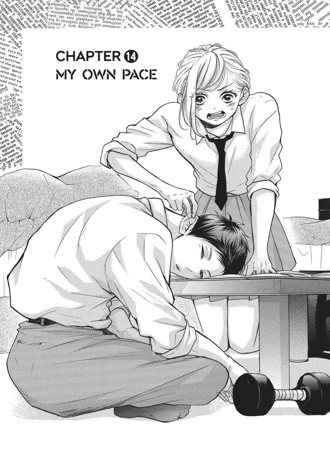 Abe-kun ni Nerawaretemasu Chapter 14 page 1 - Chapter 14: My Own Pace