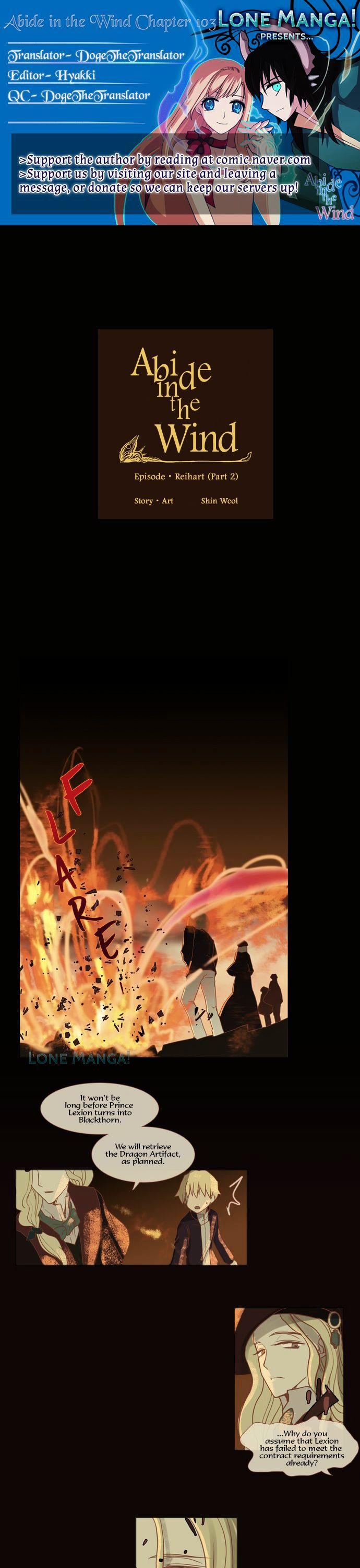 Abide in the Wind Chapter 103 page 1 - Chapter 103 : Episode . Reihart (Part 2)