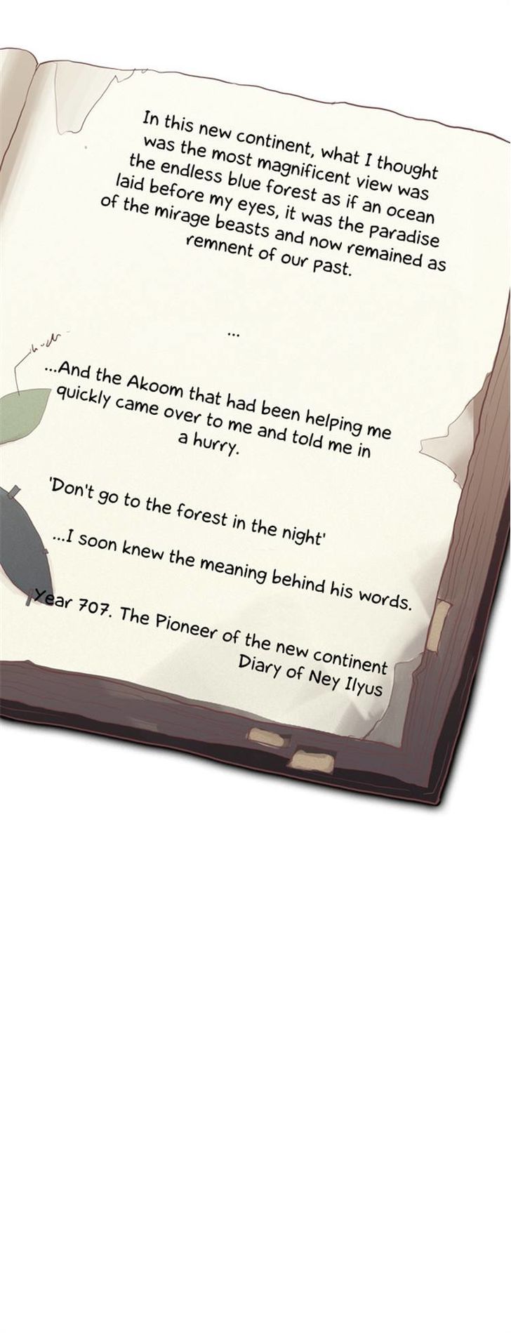 Abide in the Wind Chapter 19 page 1 - Chapter 19 : Episode 2. The Blue Forest of Mirage Beasts (1)