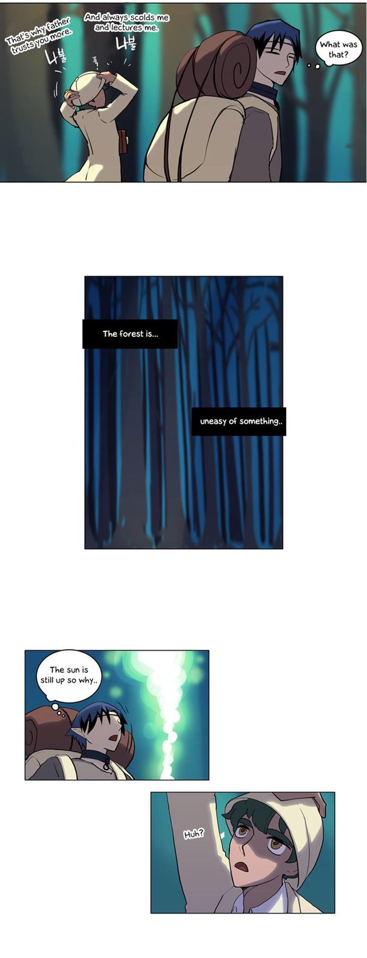 Abide in the Wind Chapter 19 page 15 - Chapter 19 : Episode 2. The Blue Forest of Mirage Beasts (1)
