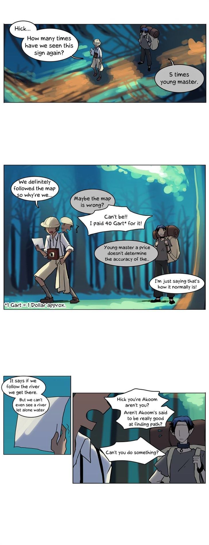 Abide in the Wind Chapter 19 page 4 - Chapter 19 : Episode 2. The Blue Forest of Mirage Beasts (1)