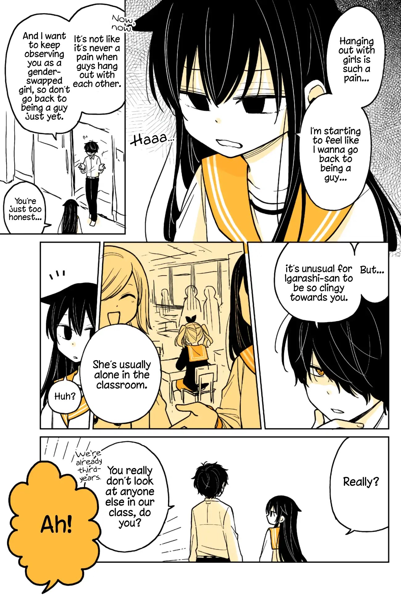 About a Lazy High School Guy Who Woke Up as a Girl One Morning Chapter 12 page 13 - Chapter 12