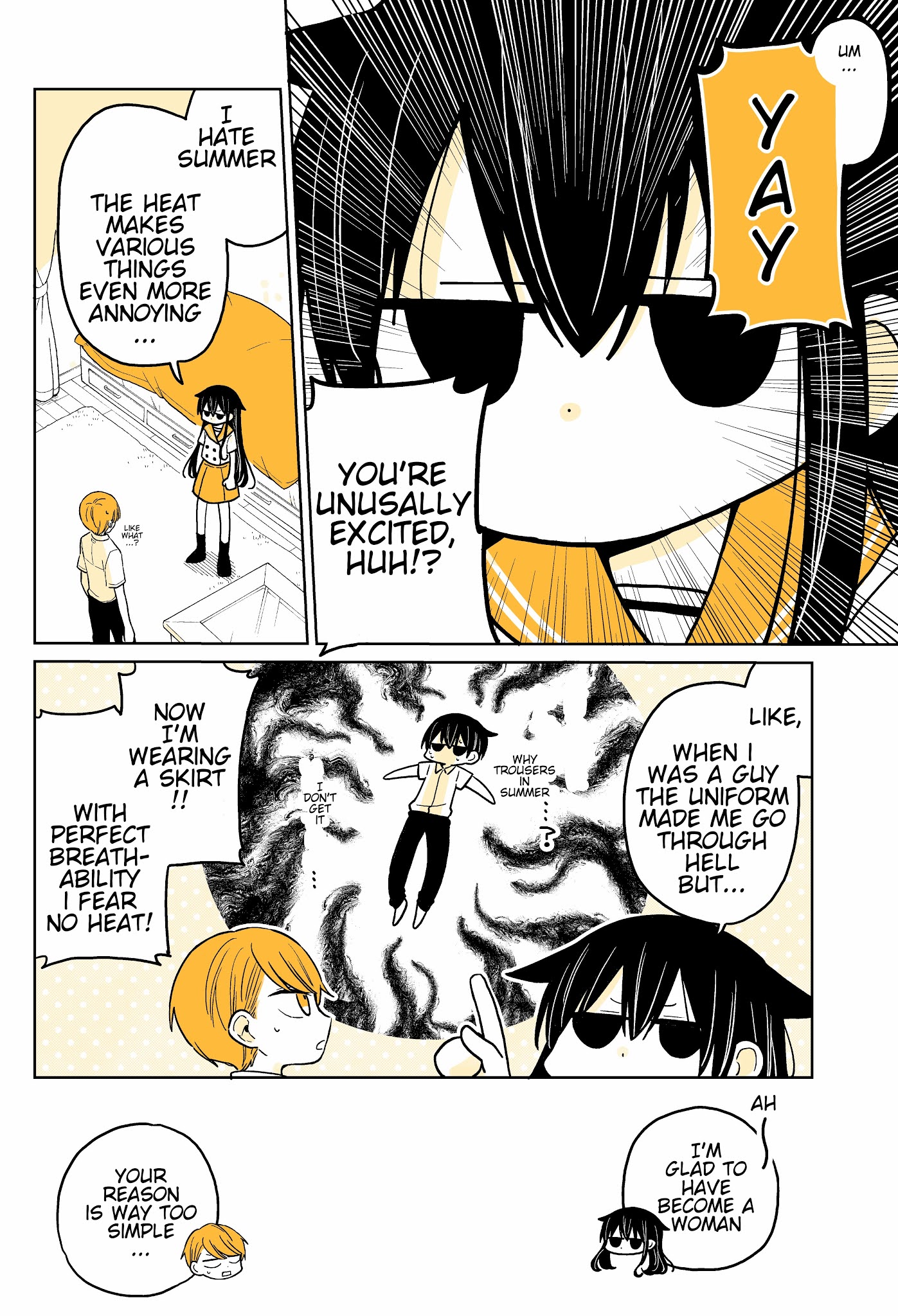 About a Lazy High School Guy Who Woke Up as a Girl One Morning Chapter 14 page 2 - Chapter 14