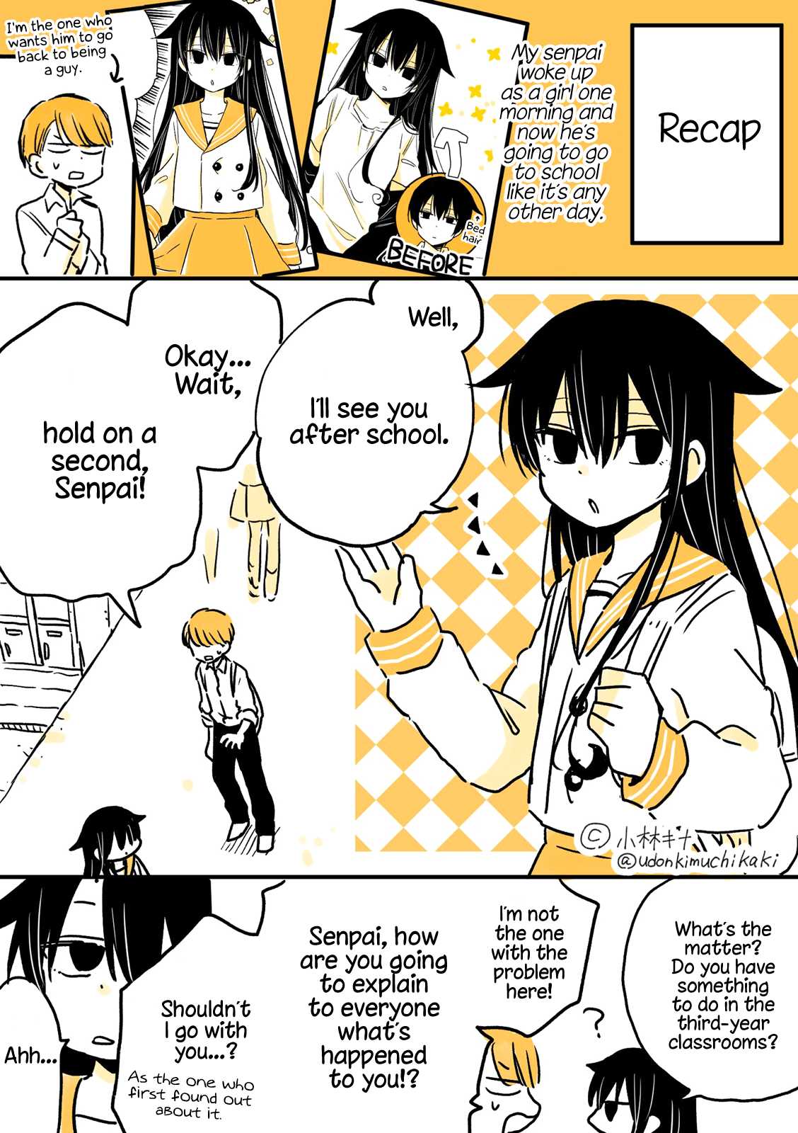 About a Lazy High School Guy Who Woke Up as a Girl One Morning Chapter 3 page 2 - Chapter 3
