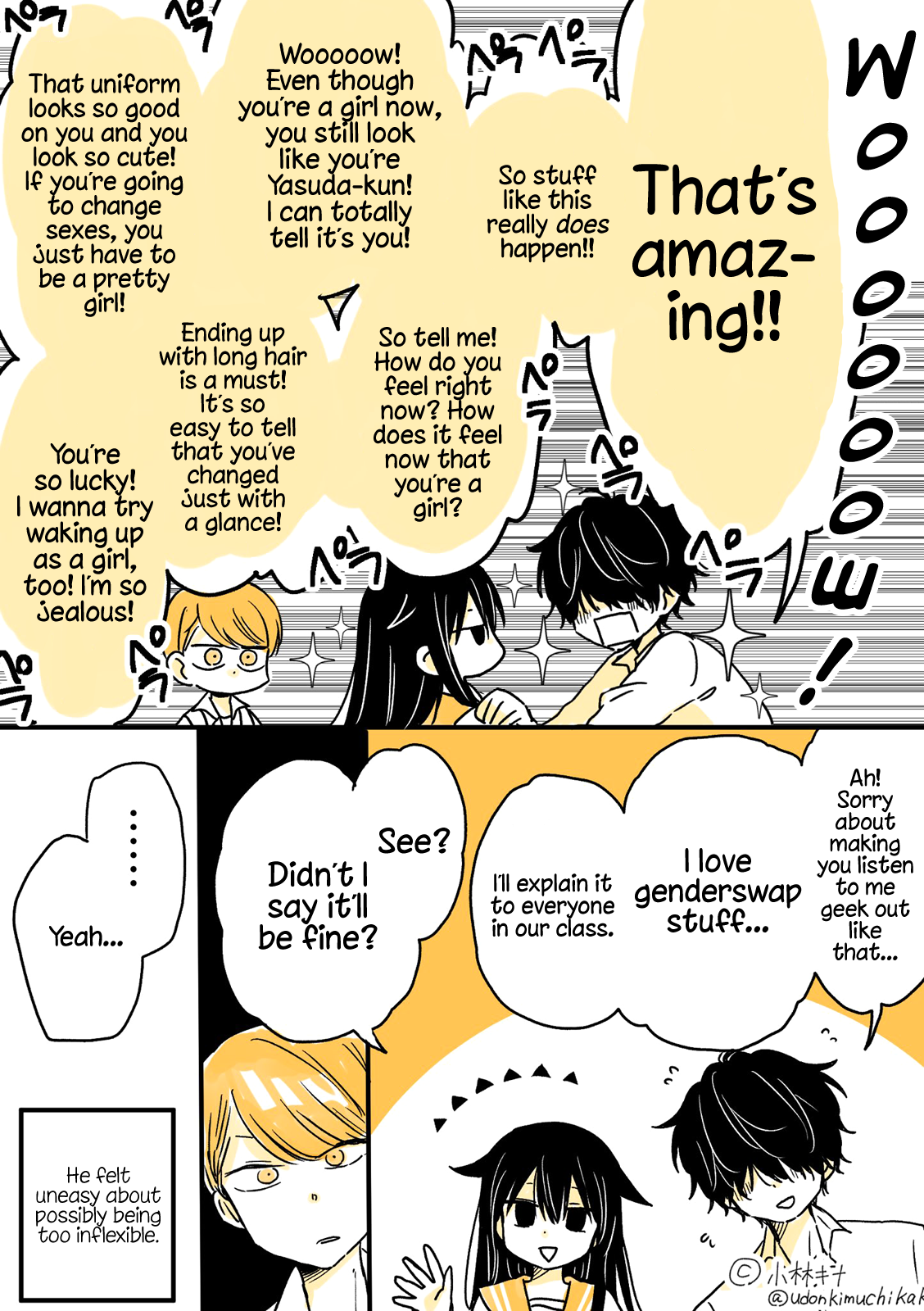 About a Lazy High School Guy Who Woke Up as a Girl One Morning Chapter 3 page 5 - Chapter 3
