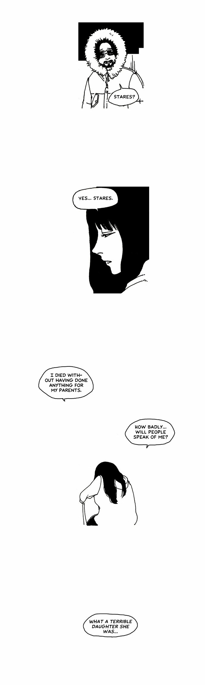 About Death Chapter 19 page 4 - Chapter 19 : Stares [with BGM]