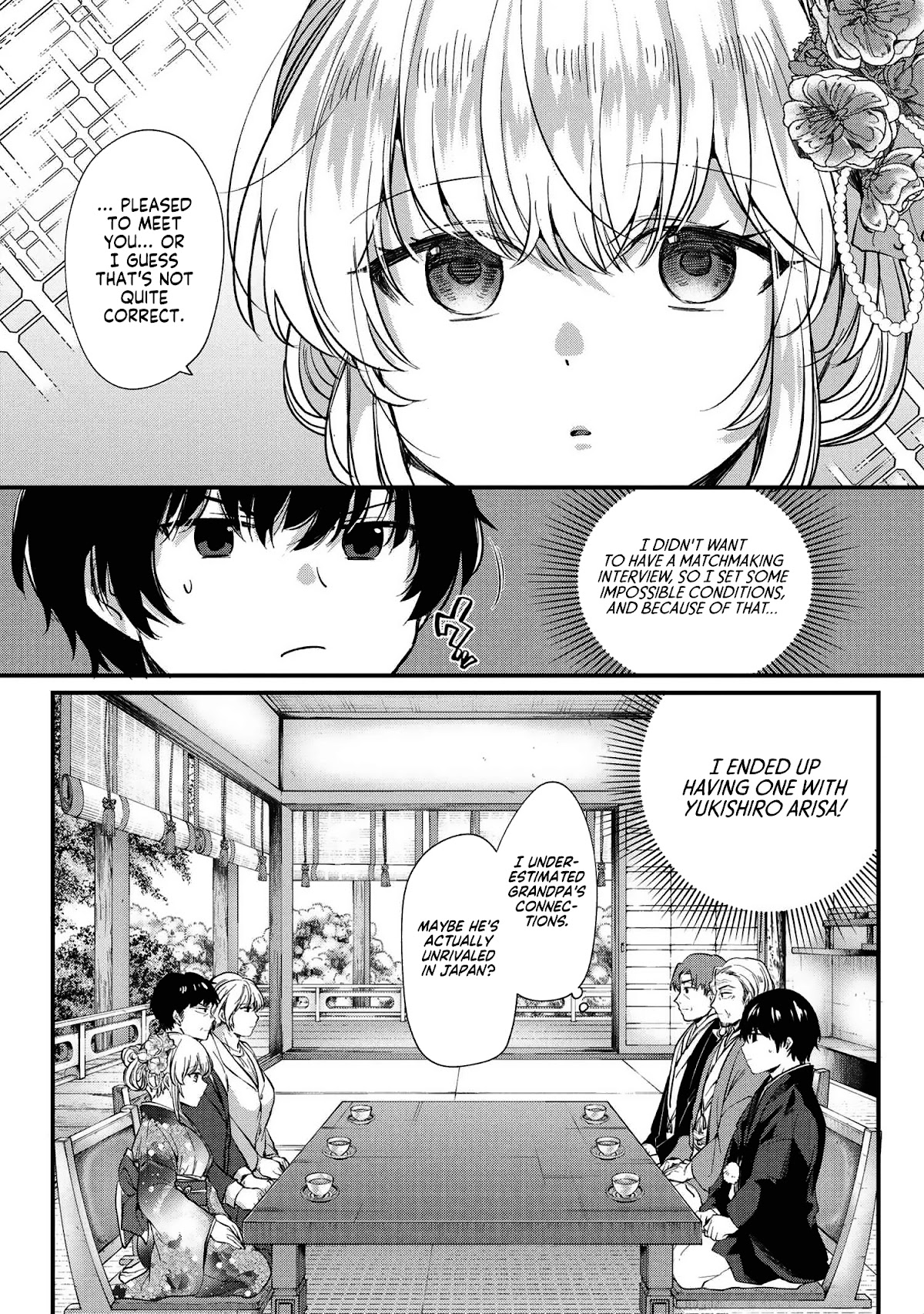 About that time I didn't want to have a matchmaking interview, so I set some impossible conditions and then my classmate showed up Chapter 1 page 13 - Chapter 1