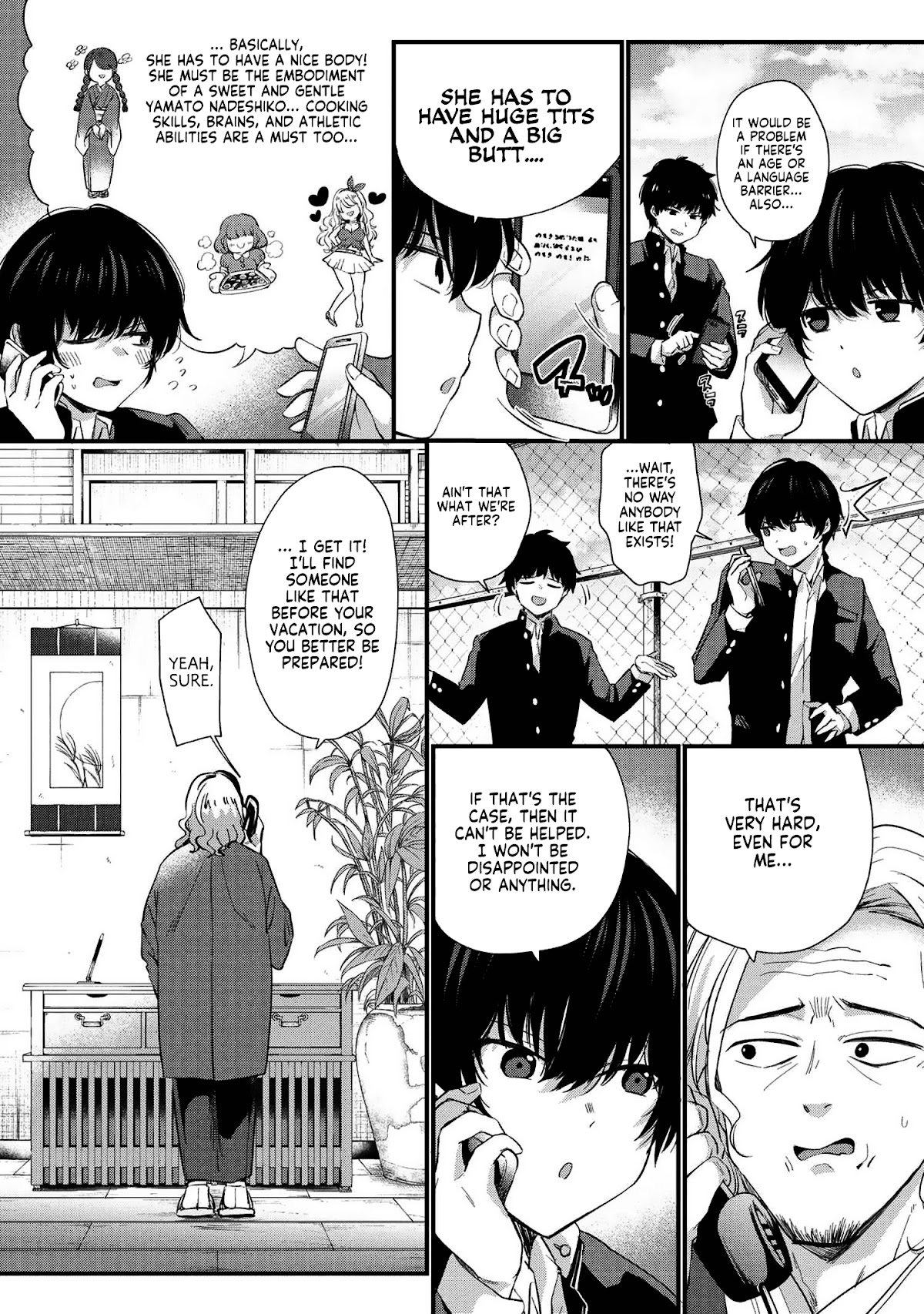 About that time I didn't want to have a matchmaking interview, so I set some impossible conditions and then my classmate showed up Chapter 1 page 8 - Chapter 1