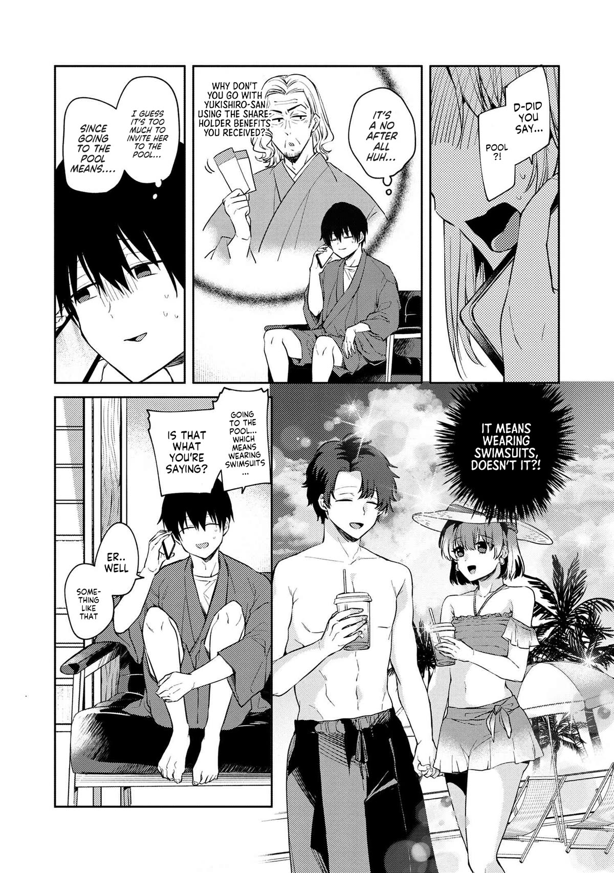 About that time I didn't want to have a matchmaking interview, so I set some impossible conditions and then my classmate showed up Chapter 10.1 page 16 - Chapter 10.1: Pool date with my 'fiancé' - Part 1