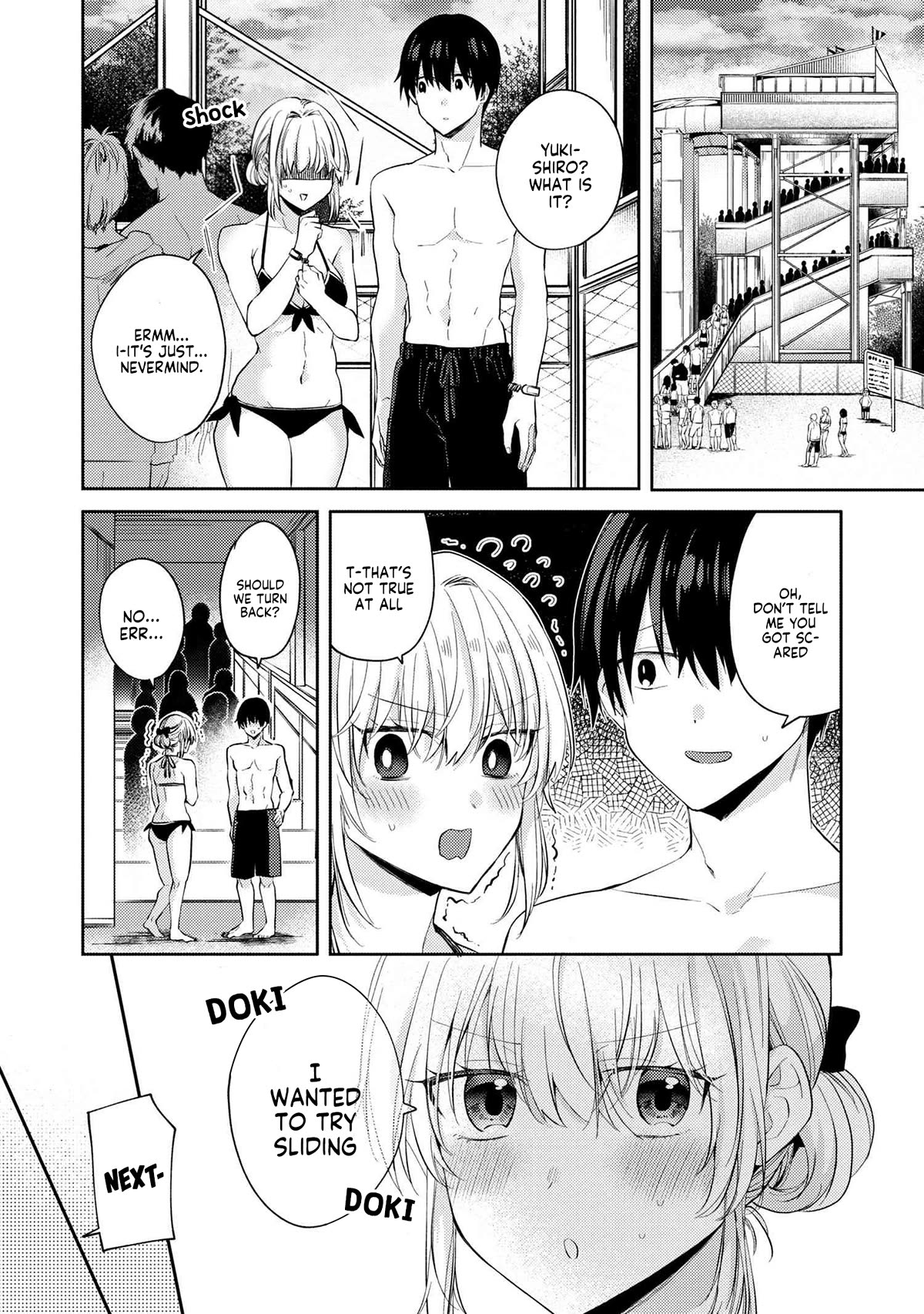 About that time I didn't want to have a matchmaking interview, so I set some impossible conditions and then my classmate showed up Chapter 10.2 page 15 - Chapter 10.2: Pool date with my 'fiancé' - Part 2