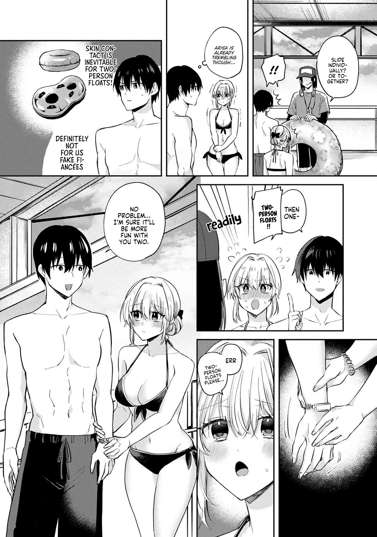 About that time I didn't want to have a matchmaking interview, so I set some impossible conditions and then my classmate showed up Chapter 10.2 page 16 - Chapter 10.2: Pool date with my 'fiancé' - Part 2