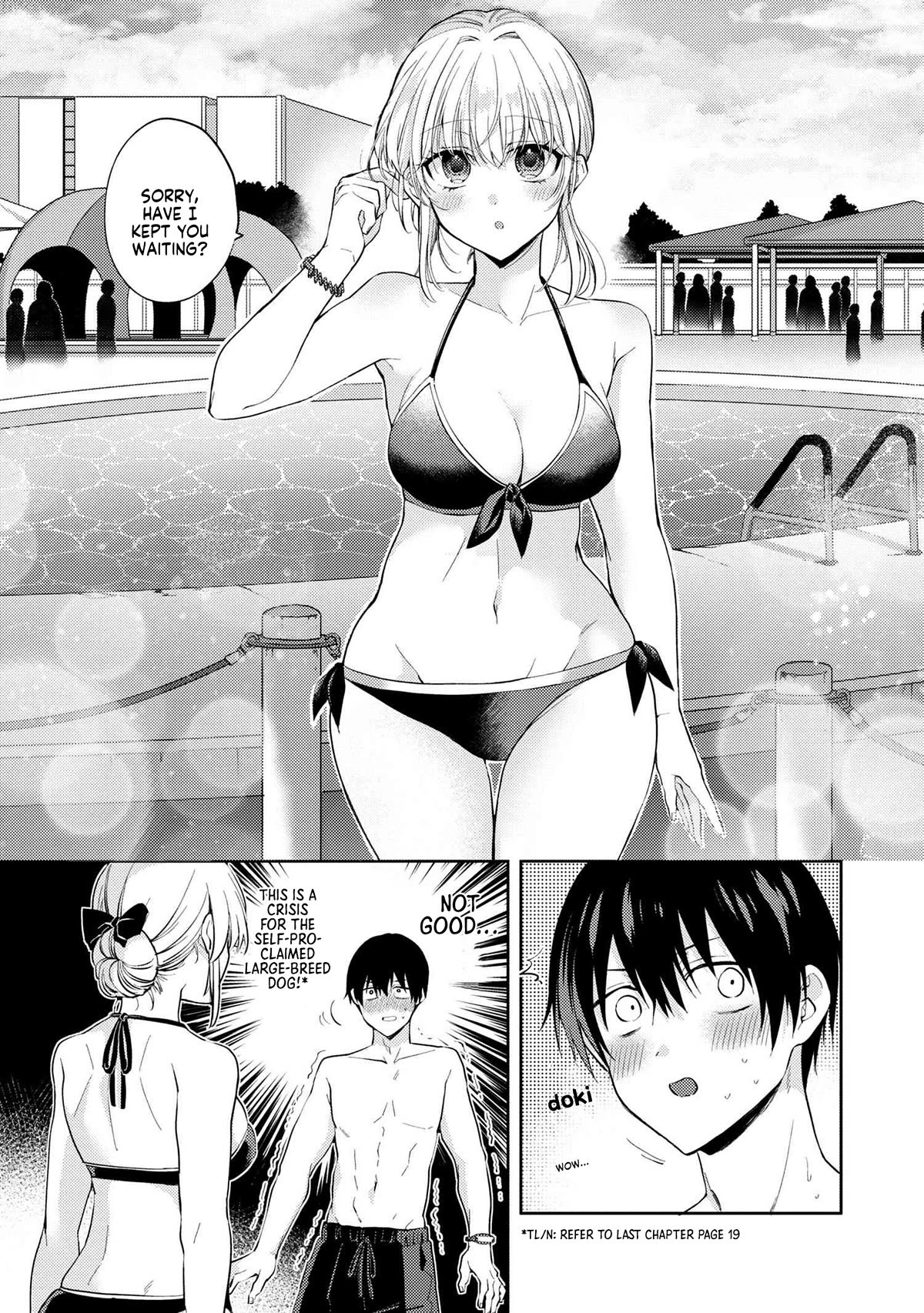 About that time I didn't want to have a matchmaking interview, so I set some impossible conditions and then my classmate showed up Chapter 10.2 page 3 - Chapter 10.2: Pool date with my 'fiancé' - Part 2