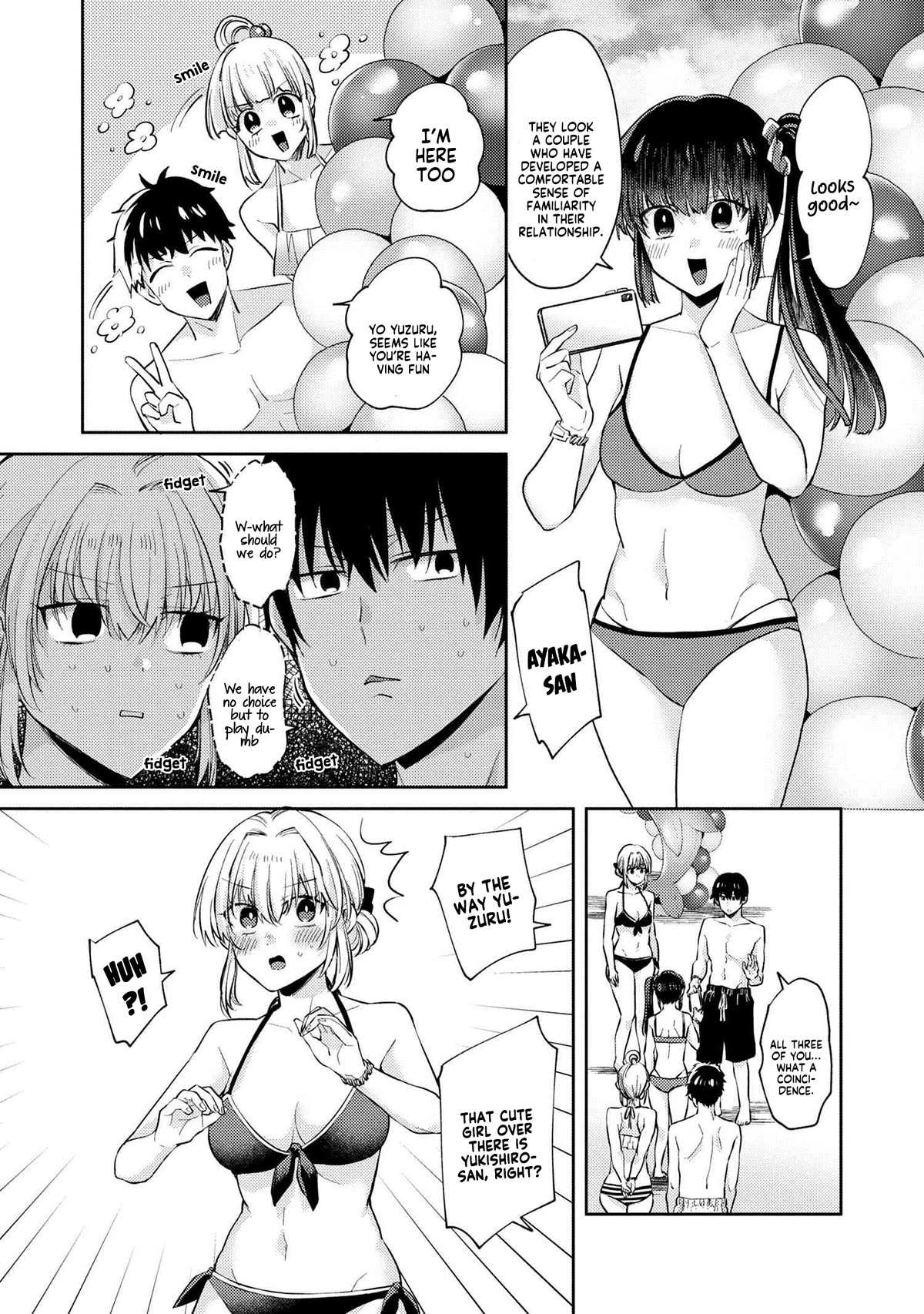 About that time I didn't want to have a matchmaking interview, so I set some impossible conditions and then my classmate showed up Chapter 10.3 page 11 - Chapter 10.3: Pool date with my 'fiancé' - Part 3