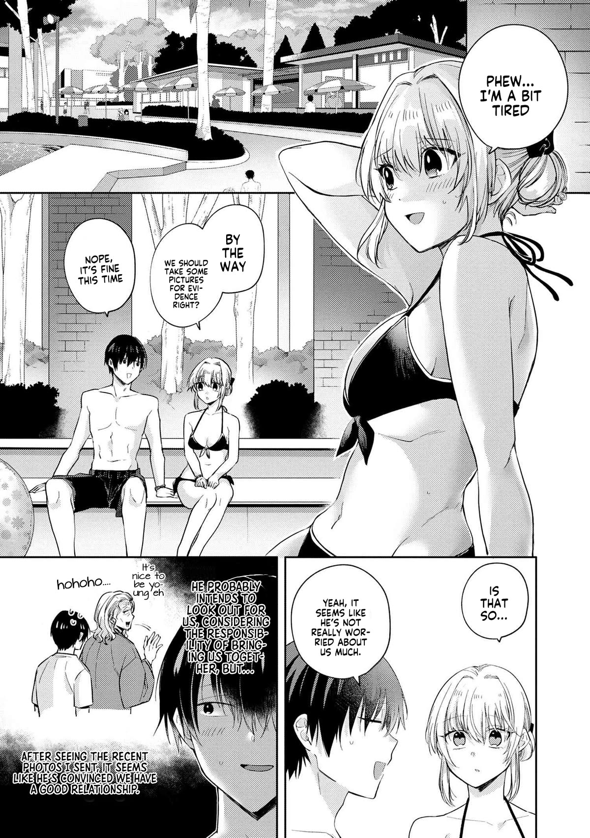 About that time I didn't want to have a matchmaking interview, so I set some impossible conditions and then my classmate showed up Chapter 10.3 page 7 - Chapter 10.3: Pool date with my 'fiancé' - Part 3