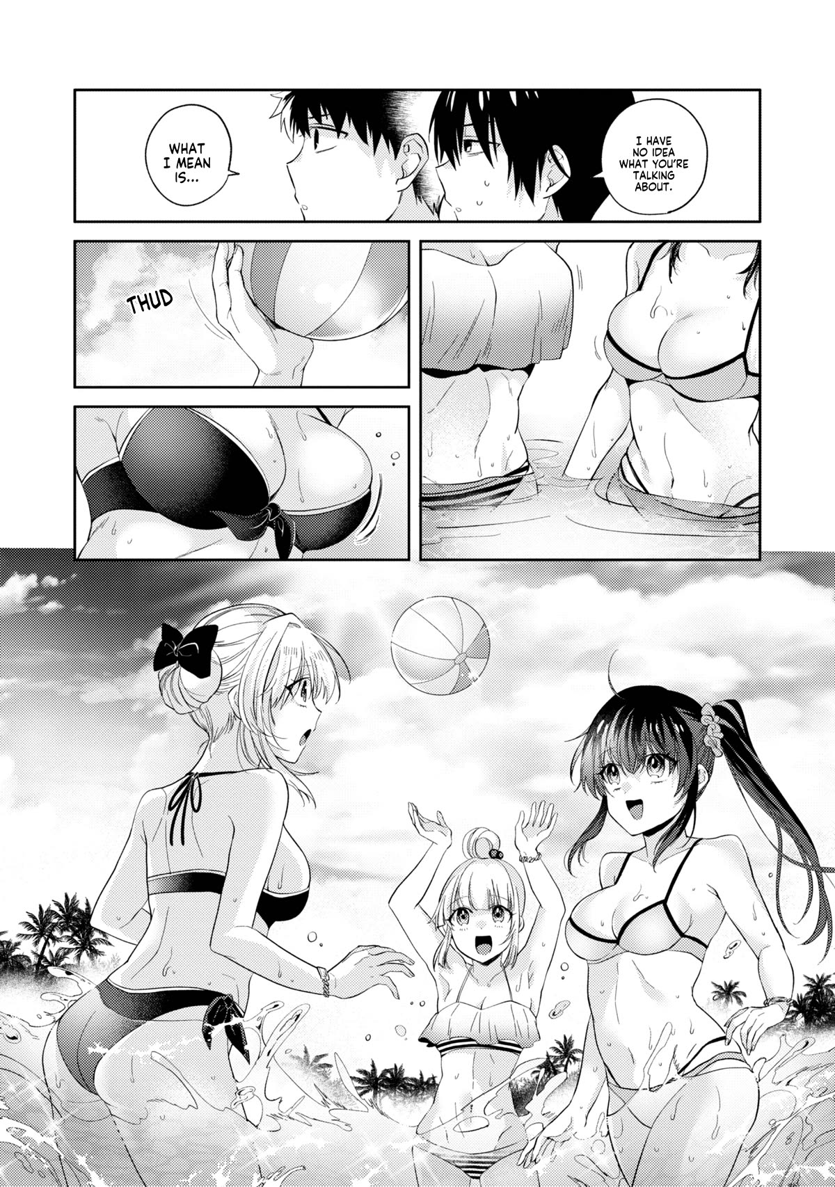 About that time I didn't want to have a matchmaking interview, so I set some impossible conditions and then my classmate showed up Chapter 10.4 page 13 - Chapter 10.4: Pool date with my 'fiancé' - Part 4