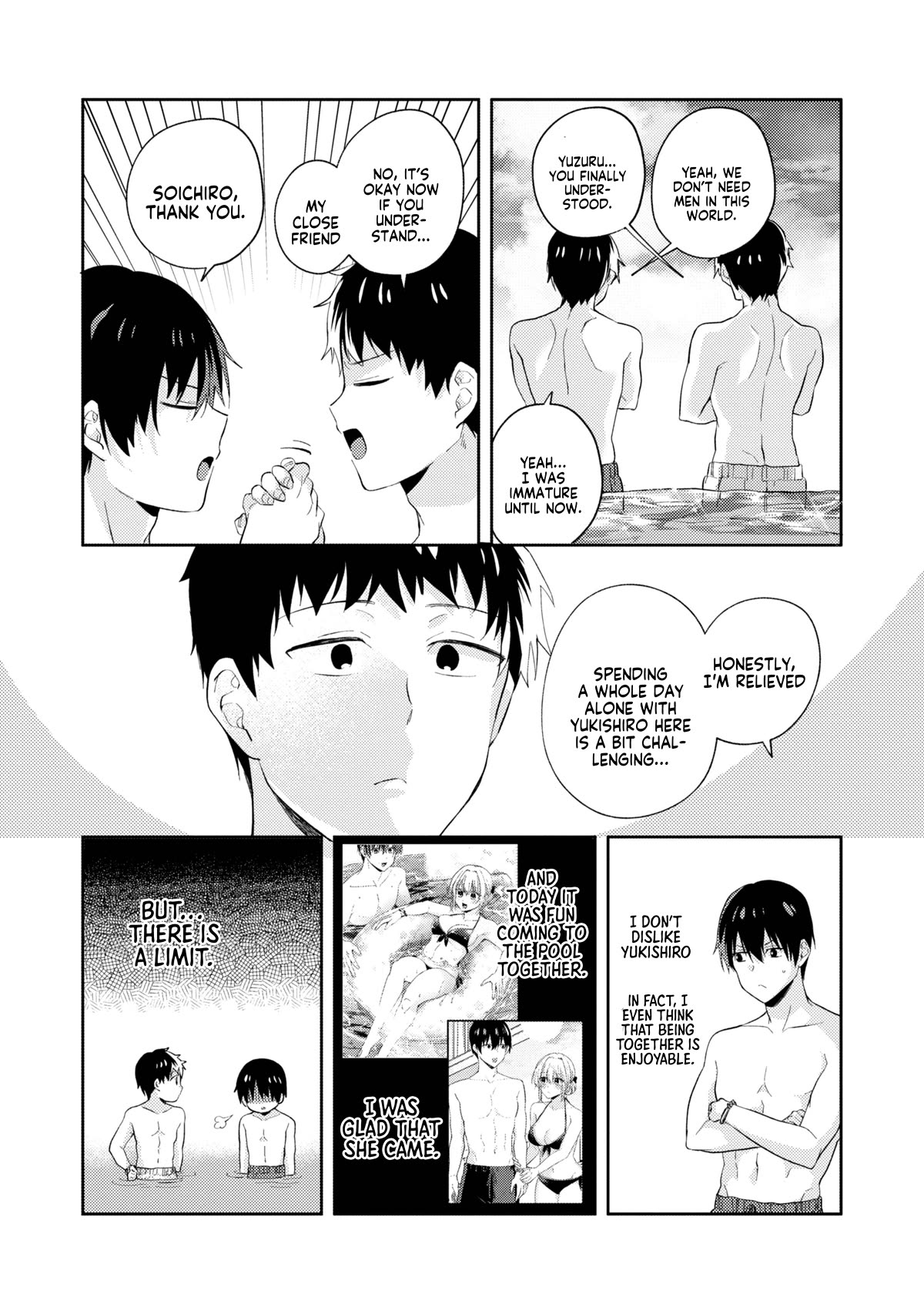 About that time I didn't want to have a matchmaking interview, so I set some impossible conditions and then my classmate showed up Chapter 10.4 page 14 - Chapter 10.4: Pool date with my 'fiancé' - Part 4