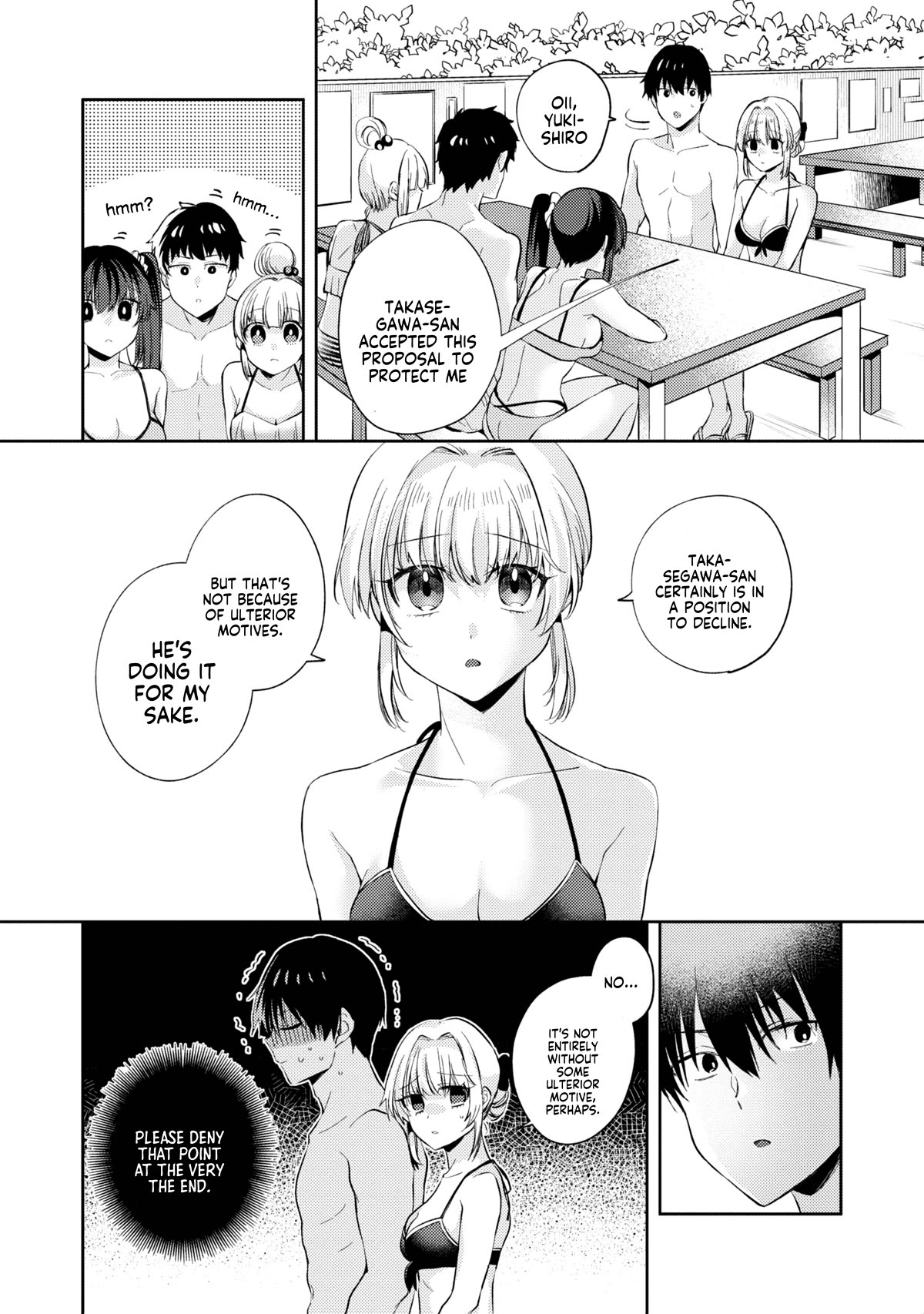 About that time I didn't want to have a matchmaking interview, so I set some impossible conditions and then my classmate showed up Chapter 10.4 page 7 - Chapter 10.4: Pool date with my 'fiancé' - Part 4