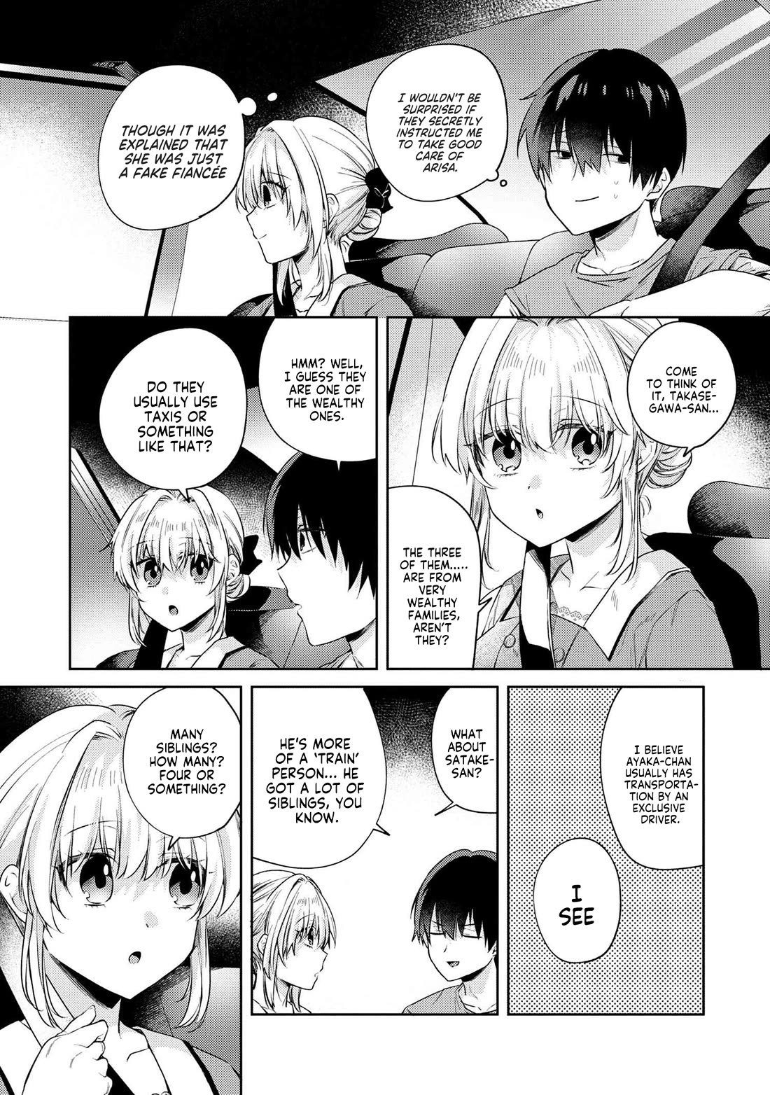 About that time I didn't want to have a matchmaking interview, so I set some impossible conditions and then my classmate showed up Chapter 10.5 page 13 - Chapter 10.5: Pool date with my 'fiancé' - Part 5