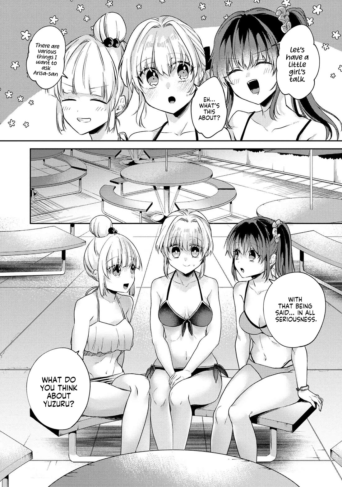 About that time I didn't want to have a matchmaking interview, so I set some impossible conditions and then my classmate showed up Chapter 10.5 page 5 - Chapter 10.5: Pool date with my 'fiancé' - Part 5