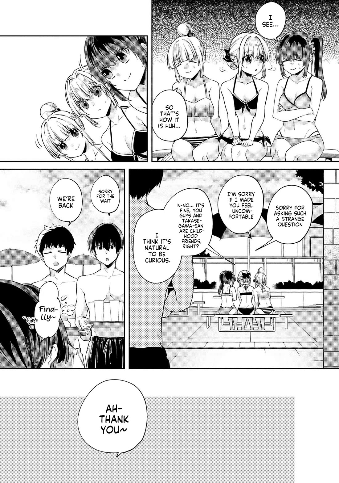 About that time I didn't want to have a matchmaking interview, so I set some impossible conditions and then my classmate showed up Chapter 10.5 page 9 - Chapter 10.5: Pool date with my 'fiancé' - Part 5