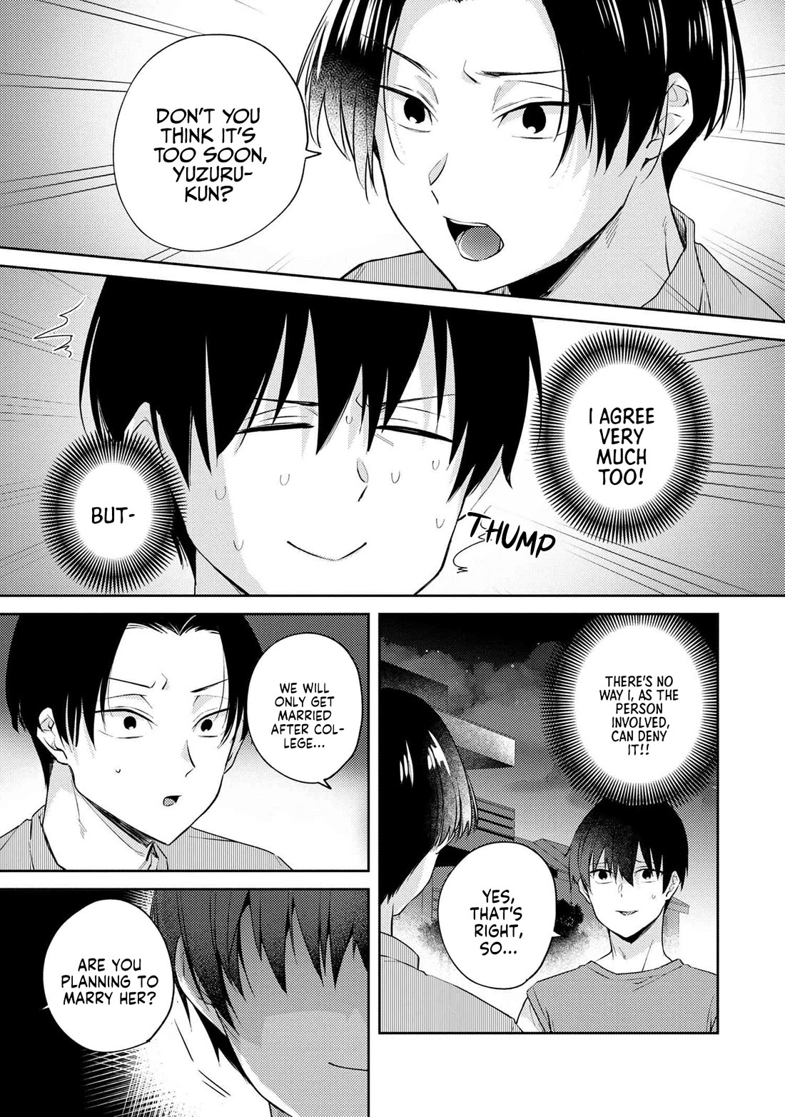 About that time I didn't want to have a matchmaking interview, so I set some impossible conditions and then my classmate showed up Chapter 10.6 page 5 - Chapter 10.6: Pool date with my 'fiancé' - Part 6
