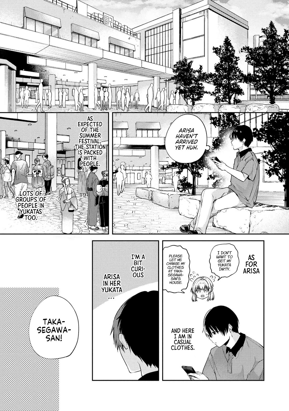 About that time I didn't want to have a matchmaking interview, so I set some impossible conditions and then my classmate showed up Chapter 11.1 page 10 - Chapter 11.1: Lies of “Fiancée” and Summer Festival - Part 1