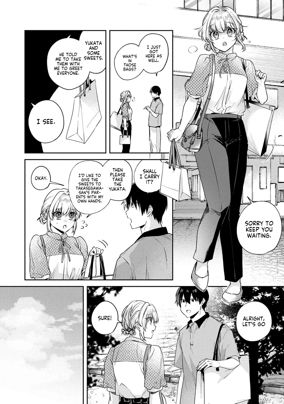 About that time I didn't want to have a matchmaking interview, so I set some impossible conditions and then my classmate showed up Chapter 11.1 page 11 - Chapter 11.1: Lies of “Fiancée” and Summer Festival - Part 1