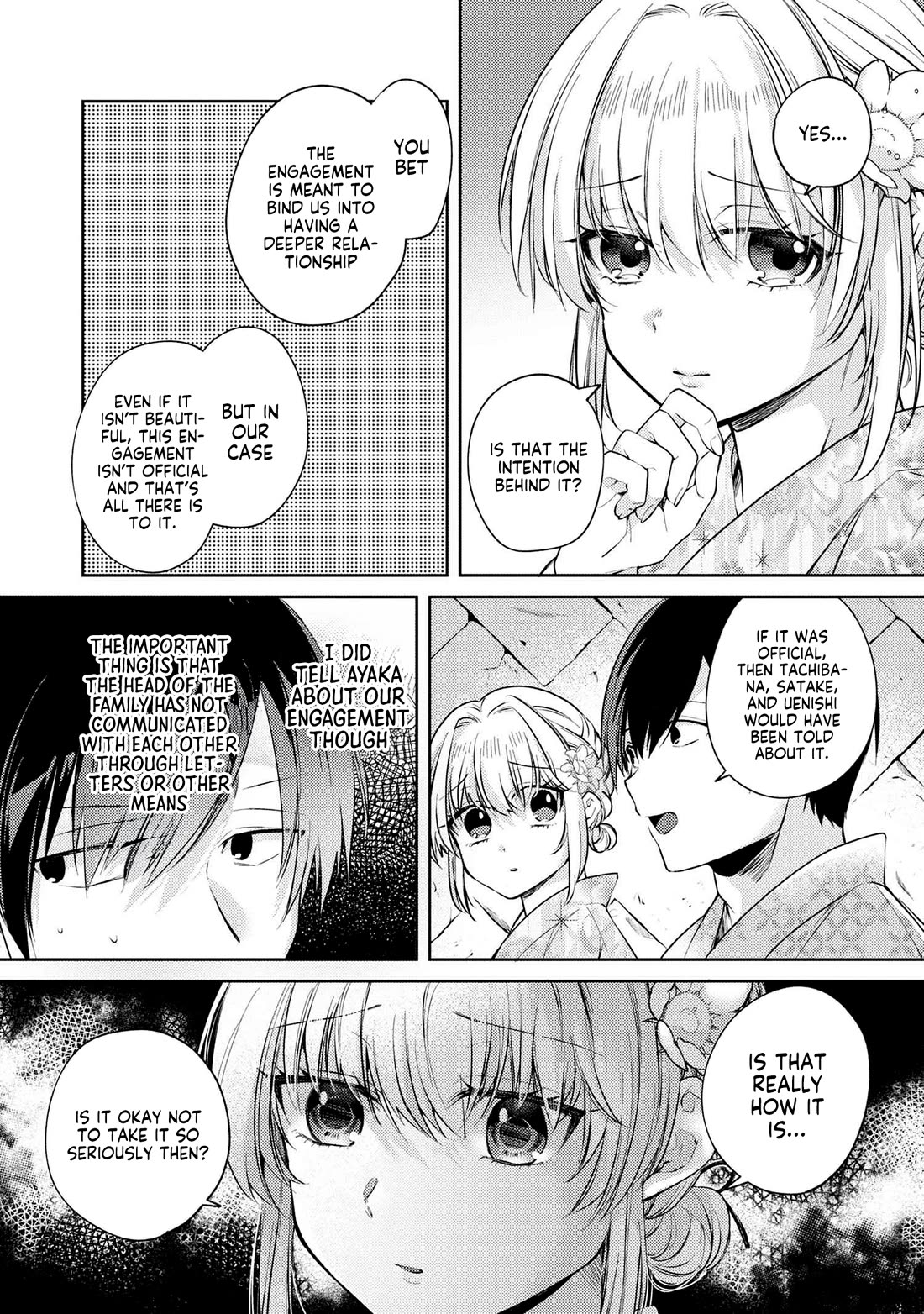 About that time I didn't want to have a matchmaking interview, so I set some impossible conditions and then my classmate showed up Chapter 11.2 page 12 - Chapter 11.2: Lies of “Fiancée” and Summer Festival - Part 2