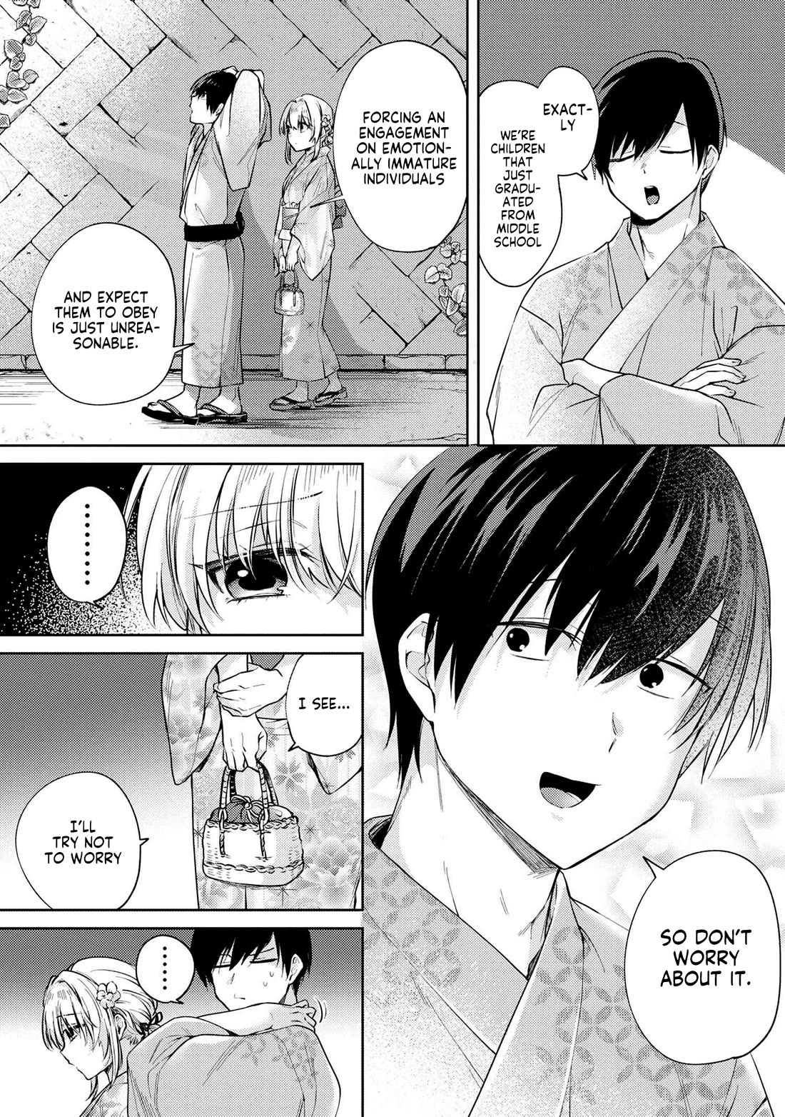 About that time I didn't want to have a matchmaking interview, so I set some impossible conditions and then my classmate showed up Chapter 11.2 page 13 - Chapter 11.2: Lies of “Fiancée” and Summer Festival - Part 2