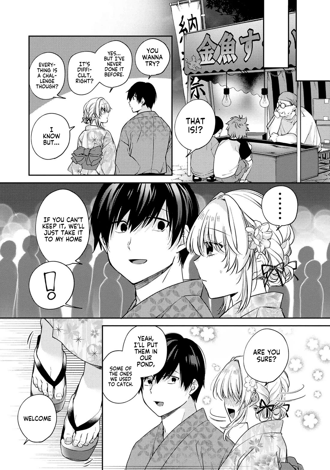 About that time I didn't want to have a matchmaking interview, so I set some impossible conditions and then my classmate showed up Chapter 12.1 page 11 - Chapter 12.1: Lies of “Fiancée” and Summer Festival - Part 2