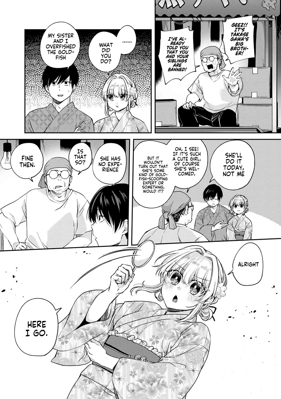 About that time I didn't want to have a matchmaking interview, so I set some impossible conditions and then my classmate showed up Chapter 12.1 page 12 - Chapter 12.1: Lies of “Fiancée” and Summer Festival - Part 2