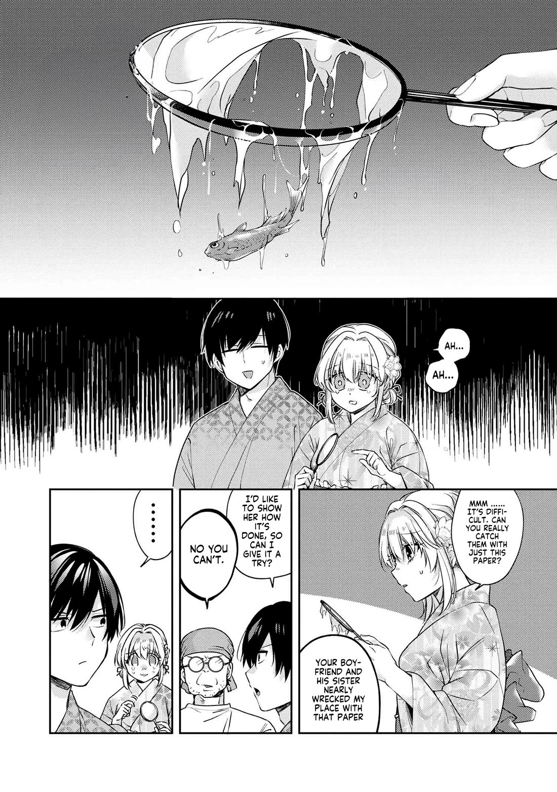 About that time I didn't want to have a matchmaking interview, so I set some impossible conditions and then my classmate showed up Chapter 12.1 page 13 - Chapter 12.1: Lies of “Fiancée” and Summer Festival - Part 2