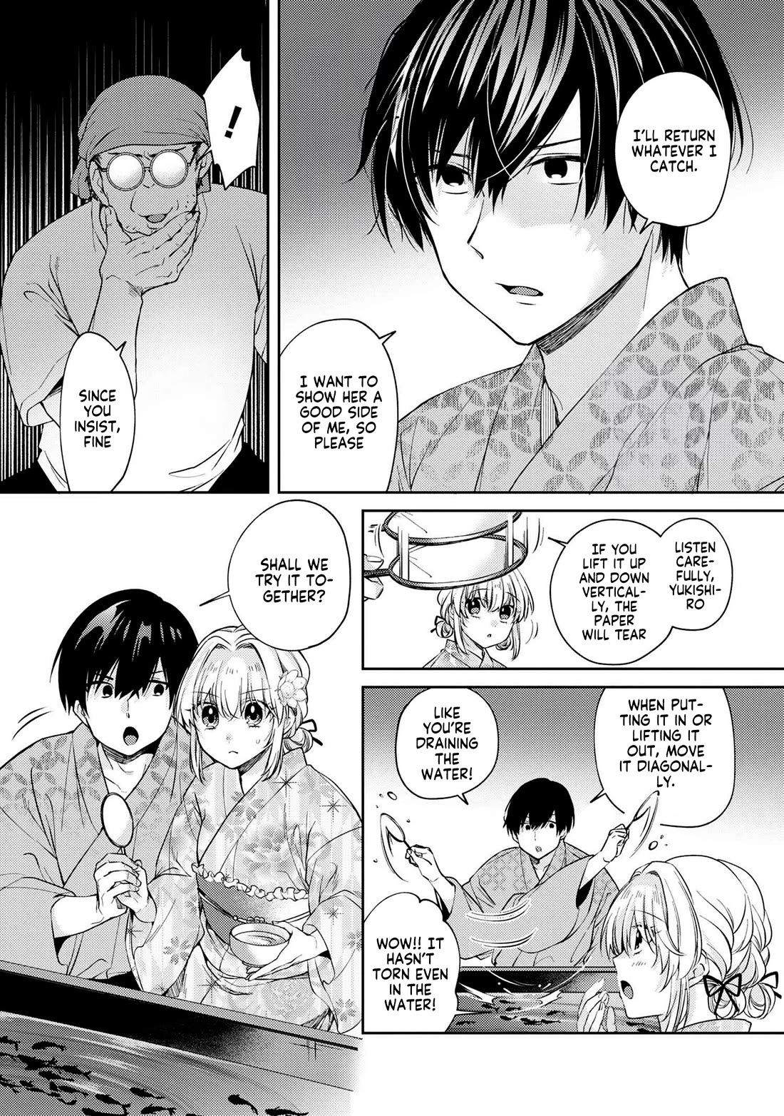 About that time I didn't want to have a matchmaking interview, so I set some impossible conditions and then my classmate showed up Chapter 12.1 page 14 - Chapter 12.1: Lies of “Fiancée” and Summer Festival - Part 2