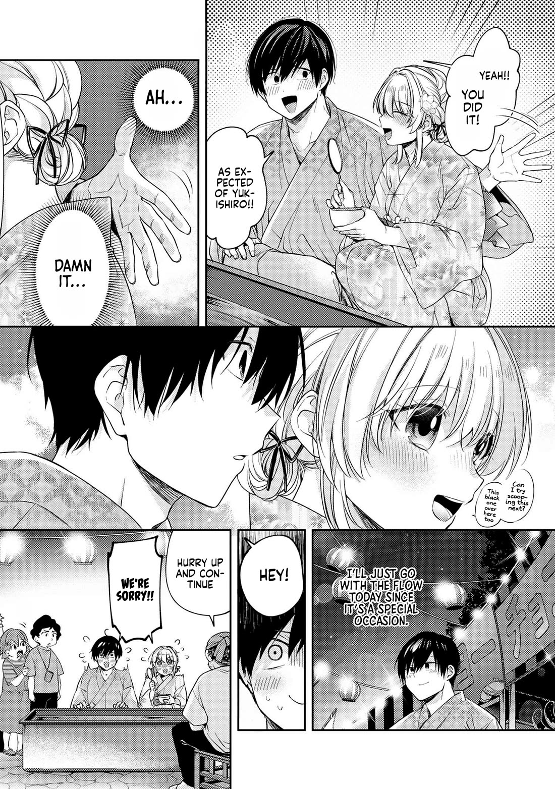 About that time I didn't want to have a matchmaking interview, so I set some impossible conditions and then my classmate showed up Chapter 12.1 page 17 - Chapter 12.1: Lies of “Fiancée” and Summer Festival - Part 2