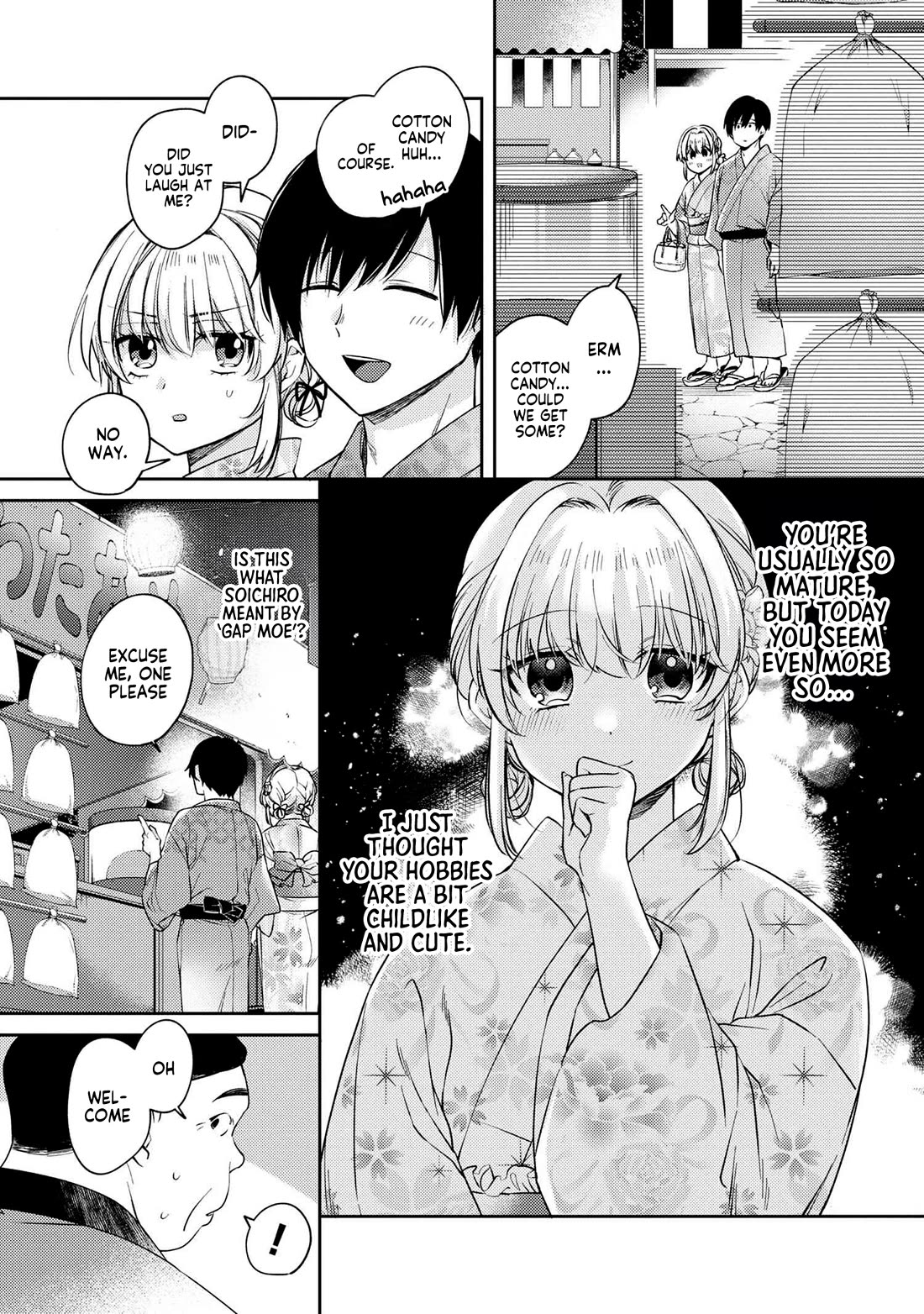 About that time I didn't want to have a matchmaking interview, so I set some impossible conditions and then my classmate showed up Chapter 12.1 page 5 - Chapter 12.1: Lies of “Fiancée” and Summer Festival - Part 2