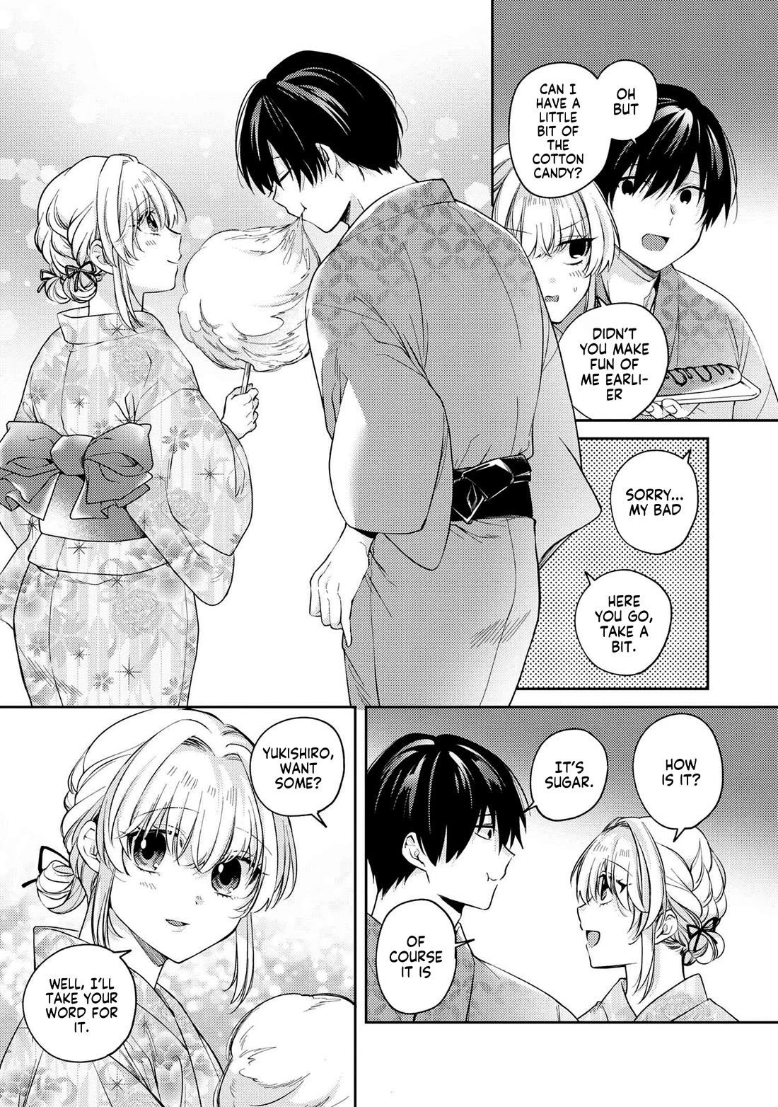 About that time I didn't want to have a matchmaking interview, so I set some impossible conditions and then my classmate showed up Chapter 12.1 page 8 - Chapter 12.1: Lies of “Fiancée” and Summer Festival - Part 2