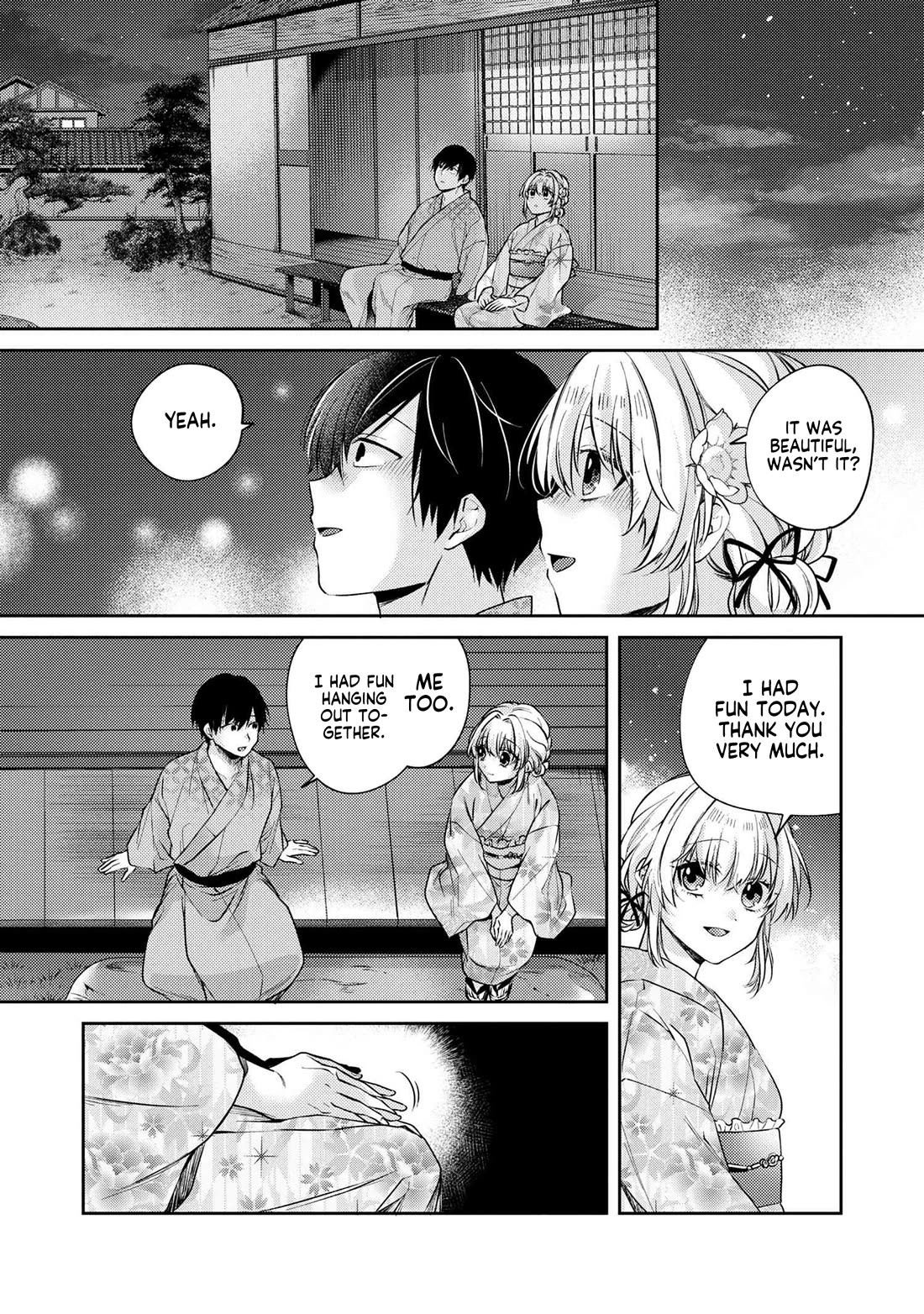 About that time I didn't want to have a matchmaking interview, so I set some impossible conditions and then my classmate showed up Chapter 12.2 page 7 - Chapter 12.2: Lies of “Fiancée” and Summer Festival - Part 2