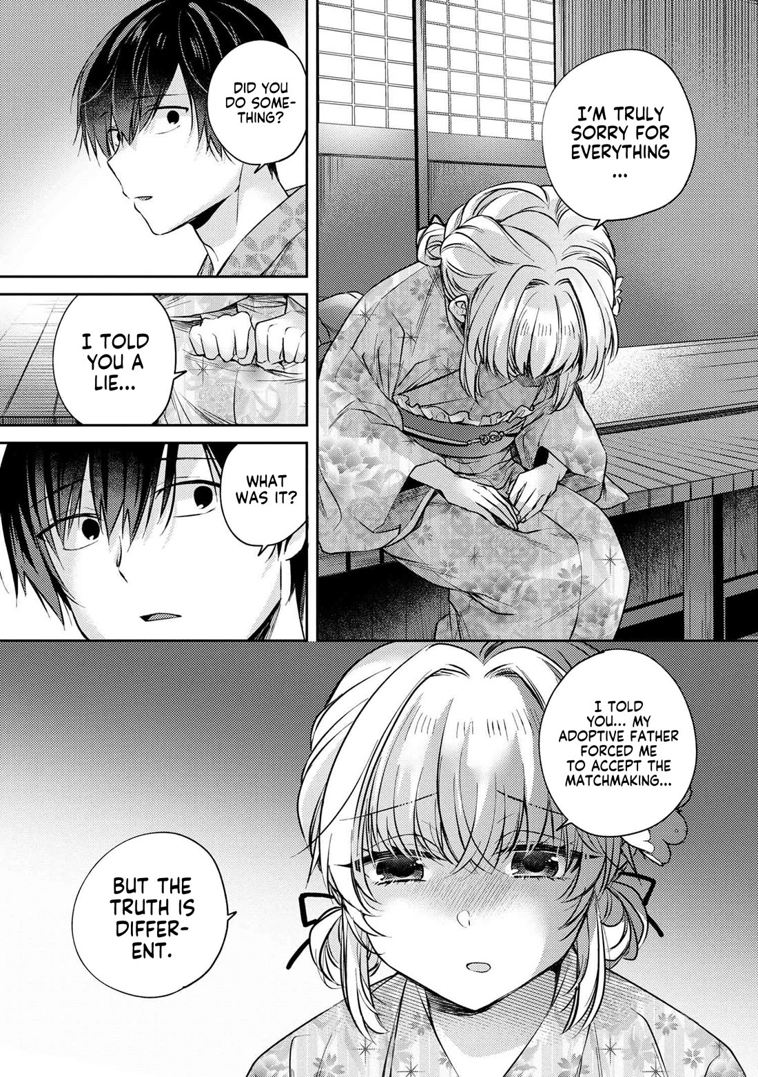 About that time I didn't want to have a matchmaking interview, so I set some impossible conditions and then my classmate showed up Chapter 12.2 page 9 - Chapter 12.2: Lies of “Fiancée” and Summer Festival - Part 2