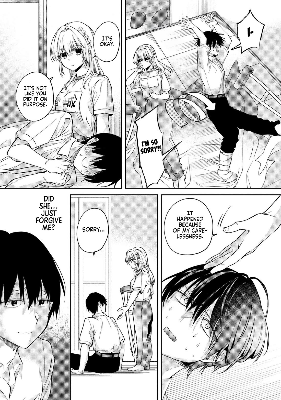 About that time I didn't want to have a matchmaking interview, so I set some impossible conditions and then my classmate showed up Chapter 12.5 page 14 - Chapter 12.5: Accidents During Caregiving