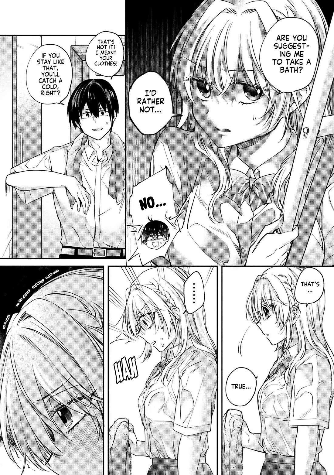 About that time I didn't want to have a matchmaking interview, so I set some impossible conditions and then my classmate showed up Chapter 12.5 page 7 - Chapter 12.5: Accidents During Caregiving
