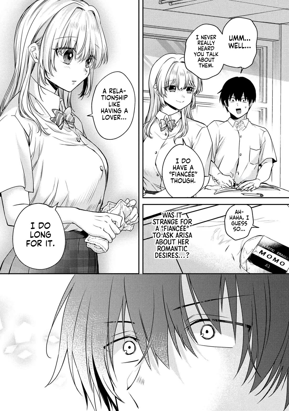 About that time I didn't want to have a matchmaking interview, so I set some impossible conditions and then my classmate showed up Chapter 12.6 page 6 - Chapter 12.6: Extra - Daily Classroom Duties