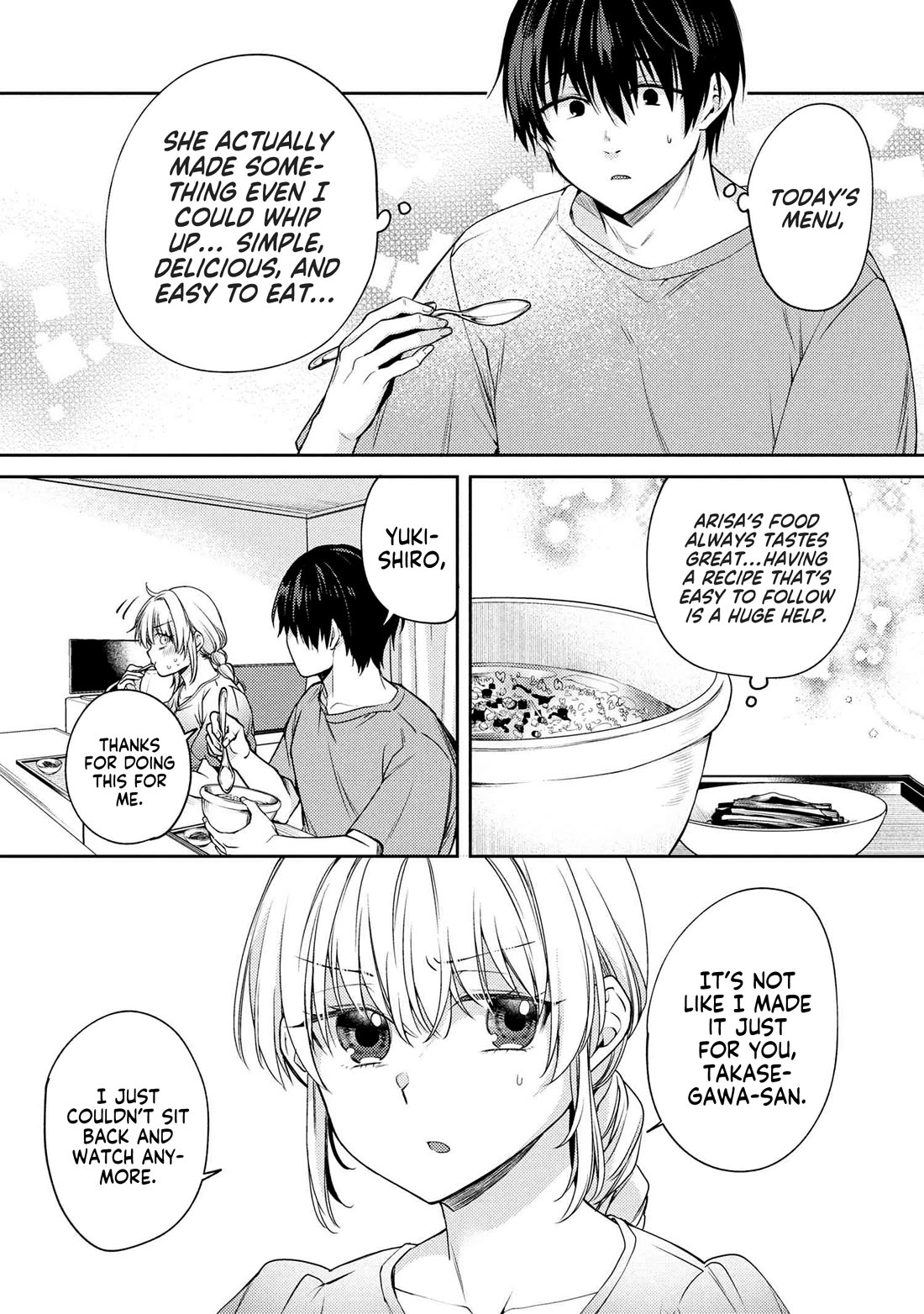 About that time I didn't want to have a matchmaking interview, so I set some impossible conditions and then my classmate showed up Chapter 12.7 page 7 - Chapter 12.7: Extra - Cold Ochakuze