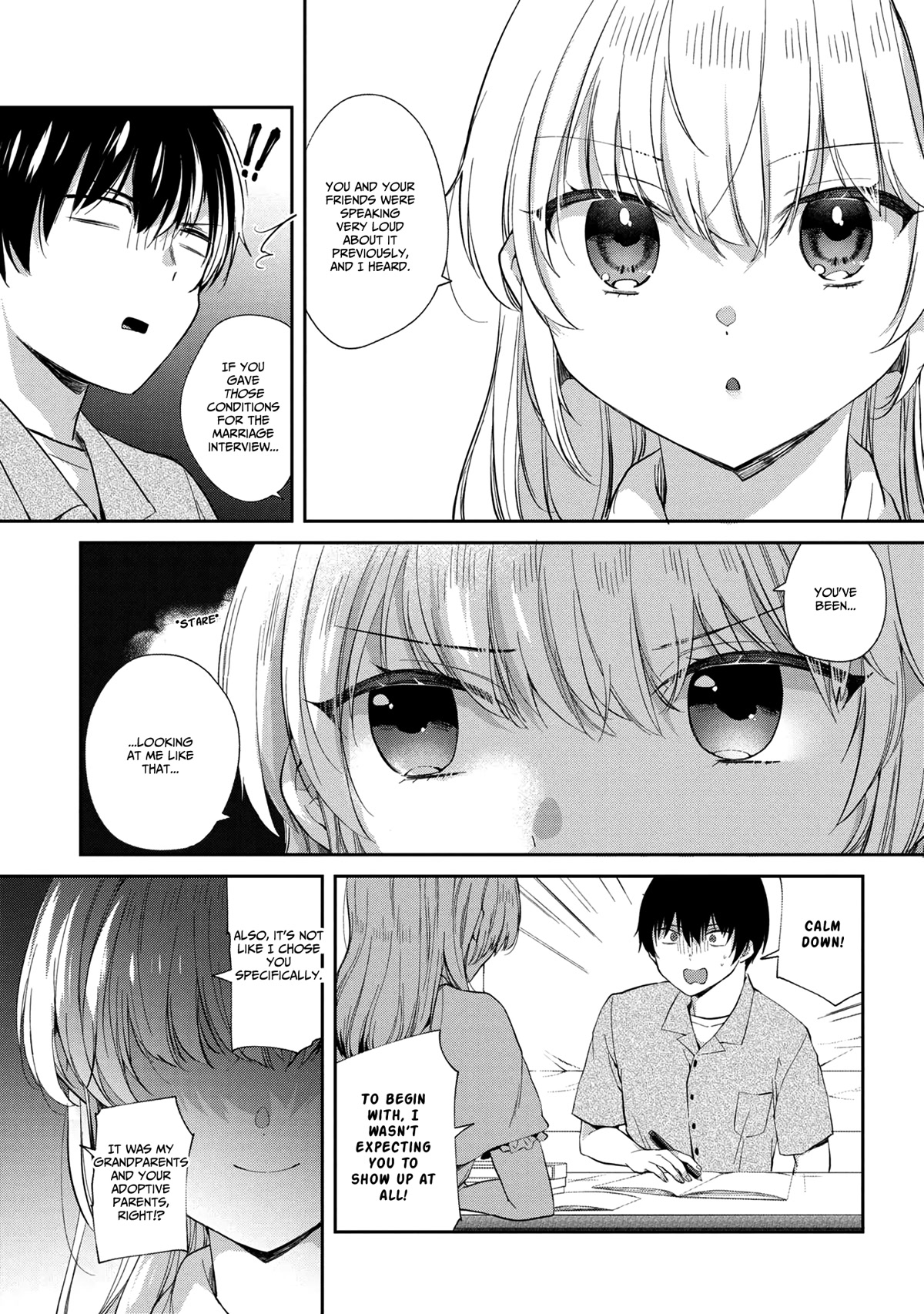 About that time I didn't want to have a matchmaking interview, so I set some impossible conditions and then my classmate showed up Chapter 6.1 page 11 - Chapter 6.1: "Takasegawa" Yuzuru and Yukishiro Alisa (1)