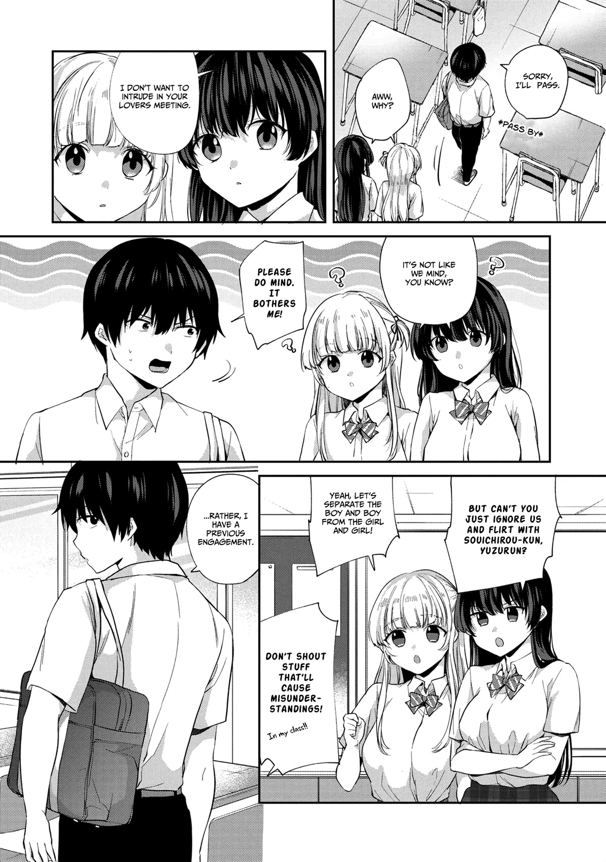 About that time I didn't want to have a matchmaking interview, so I set some impossible conditions and then my classmate showed up Chapter 6.1 page 2 - Chapter 6.1: "Takasegawa" Yuzuru and Yukishiro Alisa (1)