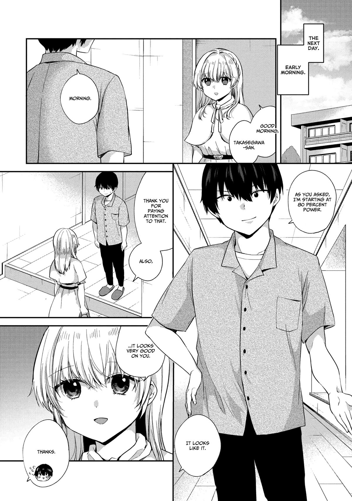 About that time I didn't want to have a matchmaking interview, so I set some impossible conditions and then my classmate showed up Chapter 6.1 page 4 - Chapter 6.1: "Takasegawa" Yuzuru and Yukishiro Alisa (1)