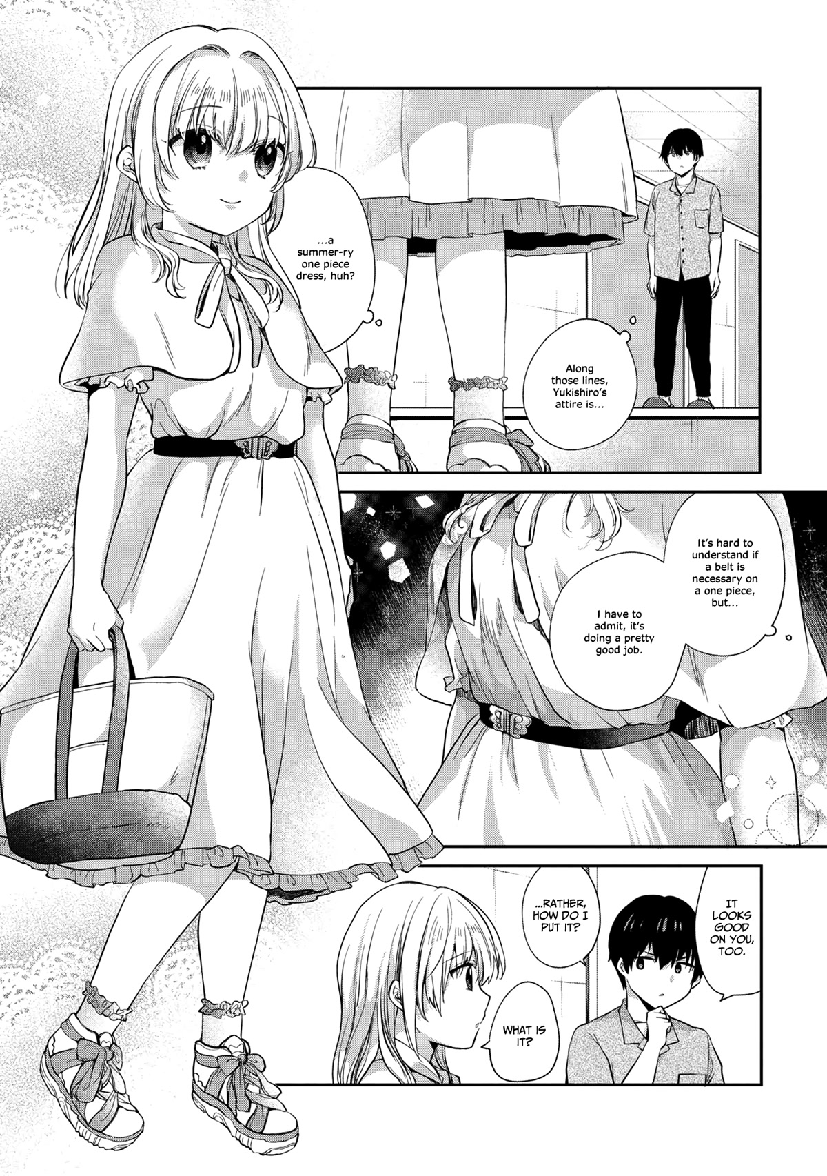 About that time I didn't want to have a matchmaking interview, so I set some impossible conditions and then my classmate showed up Chapter 6.1 page 5 - Chapter 6.1: "Takasegawa" Yuzuru and Yukishiro Alisa (1)