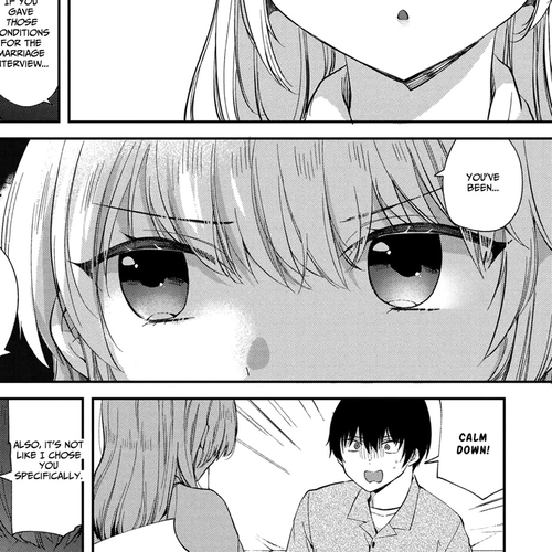 About that time I didn't want to have a matchmaking interview, so I set some impossible conditions and then my classmate showed up Chapter 6.1: "Takasegawa" Yuzuru and Yukishiro Alisa (1) cover