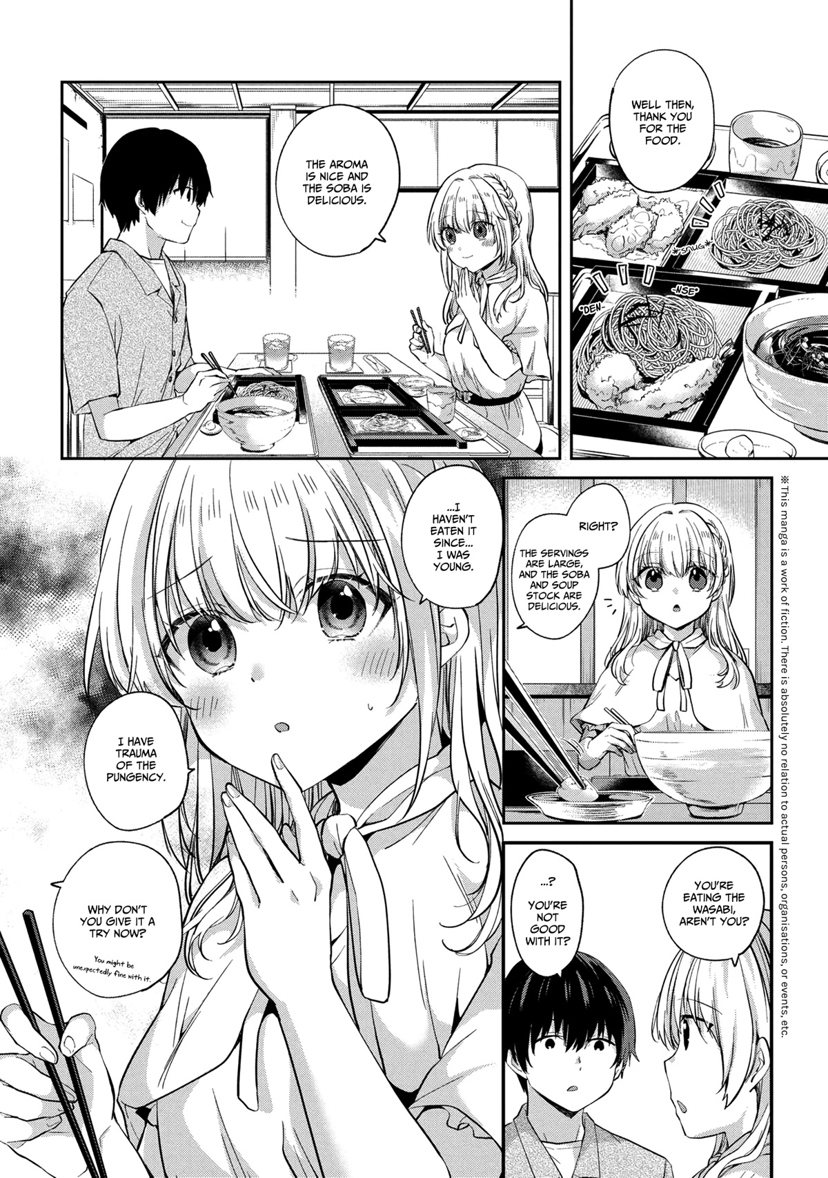About that time I didn't want to have a matchmaking interview, so I set some impossible conditions and then my classmate showed up Chapter 6.2 page 3 - Chapter 6.2: "Takasegawa" Yuzuru and Yukishiro Alisa (1) - Part 2