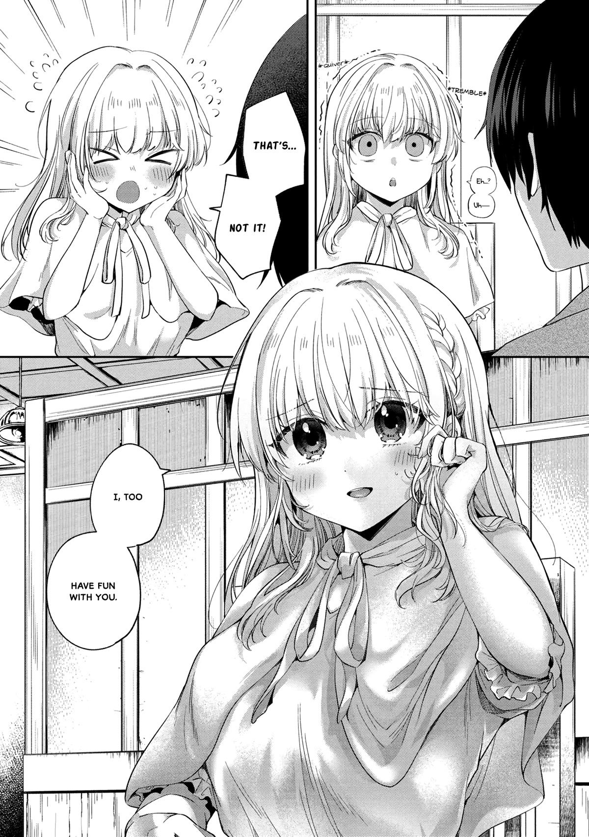 About that time I didn't want to have a matchmaking interview, so I set some impossible conditions and then my classmate showed up Chapter 6.2 page 9 - Chapter 6.2: "Takasegawa" Yuzuru and Yukishiro Alisa (1) - Part 2